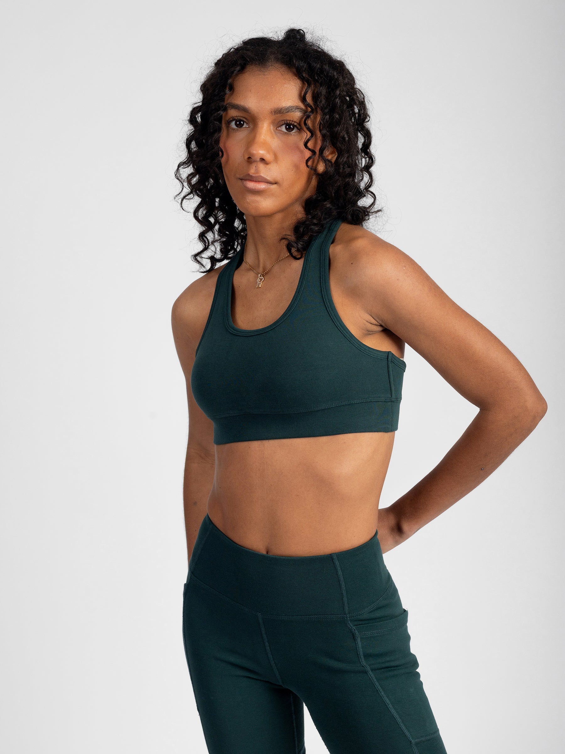 PlantTec™ Organic Sports Bra | Monstera
