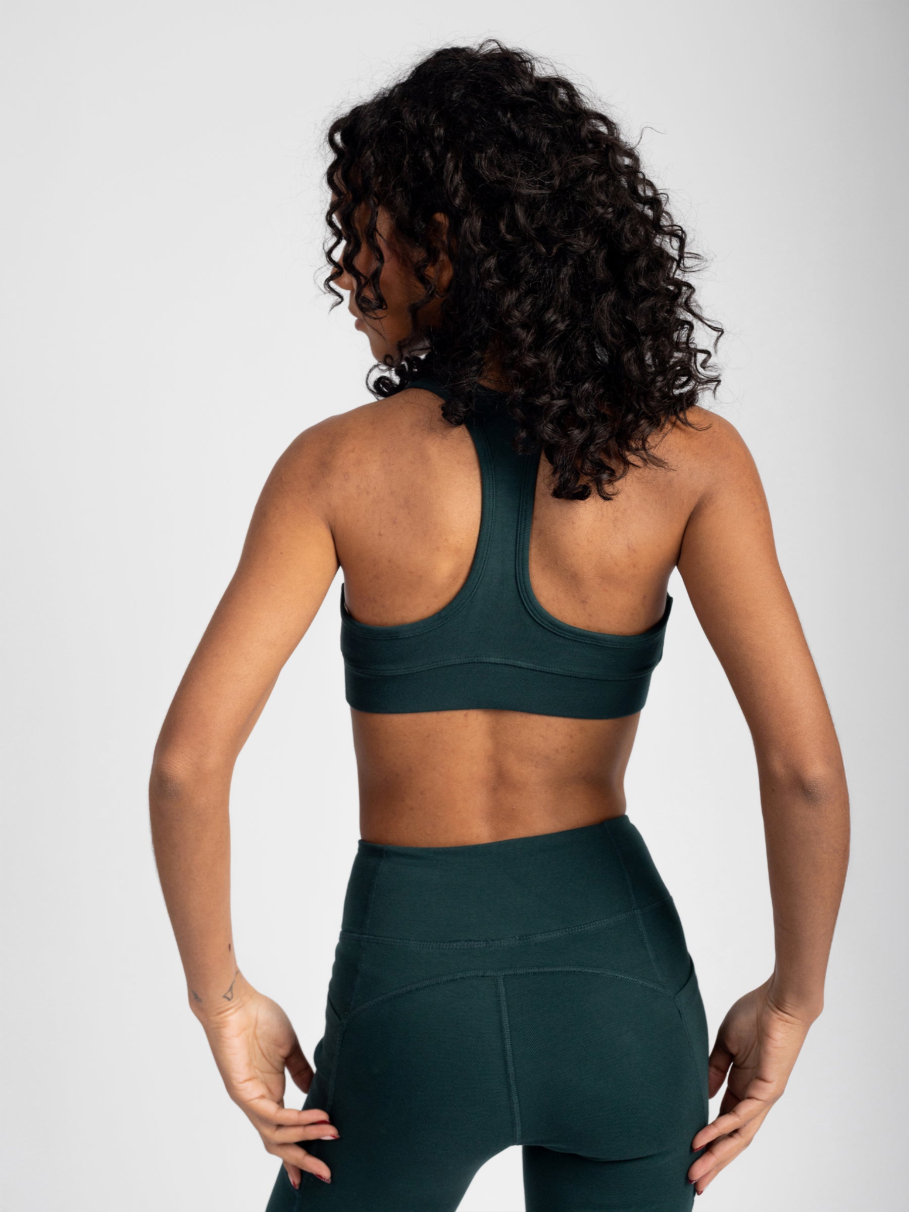 PlantTec™ Organic Sports Bra | Monstera
