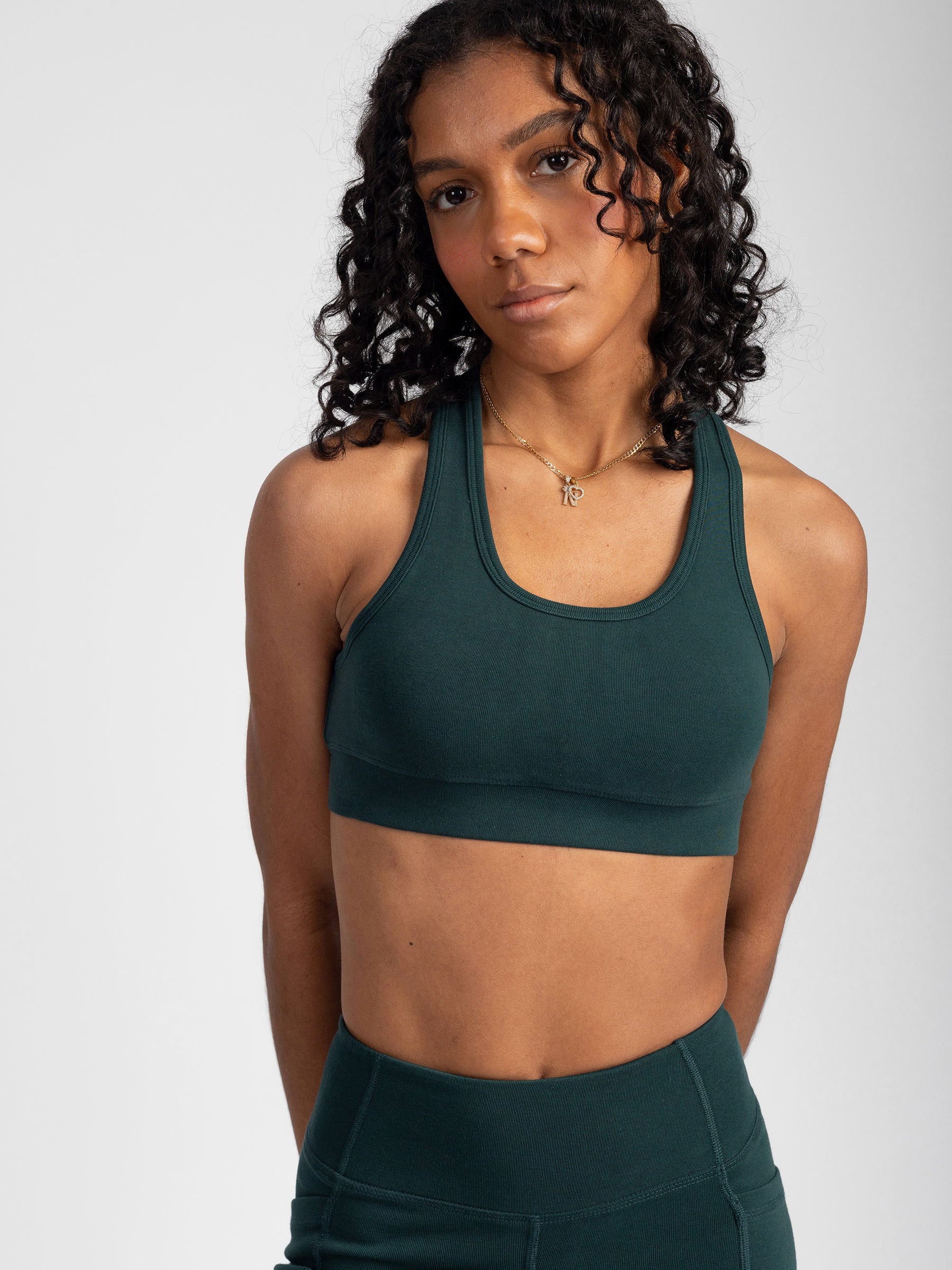 PlantTec™ Organic Sports Bra | Monstera