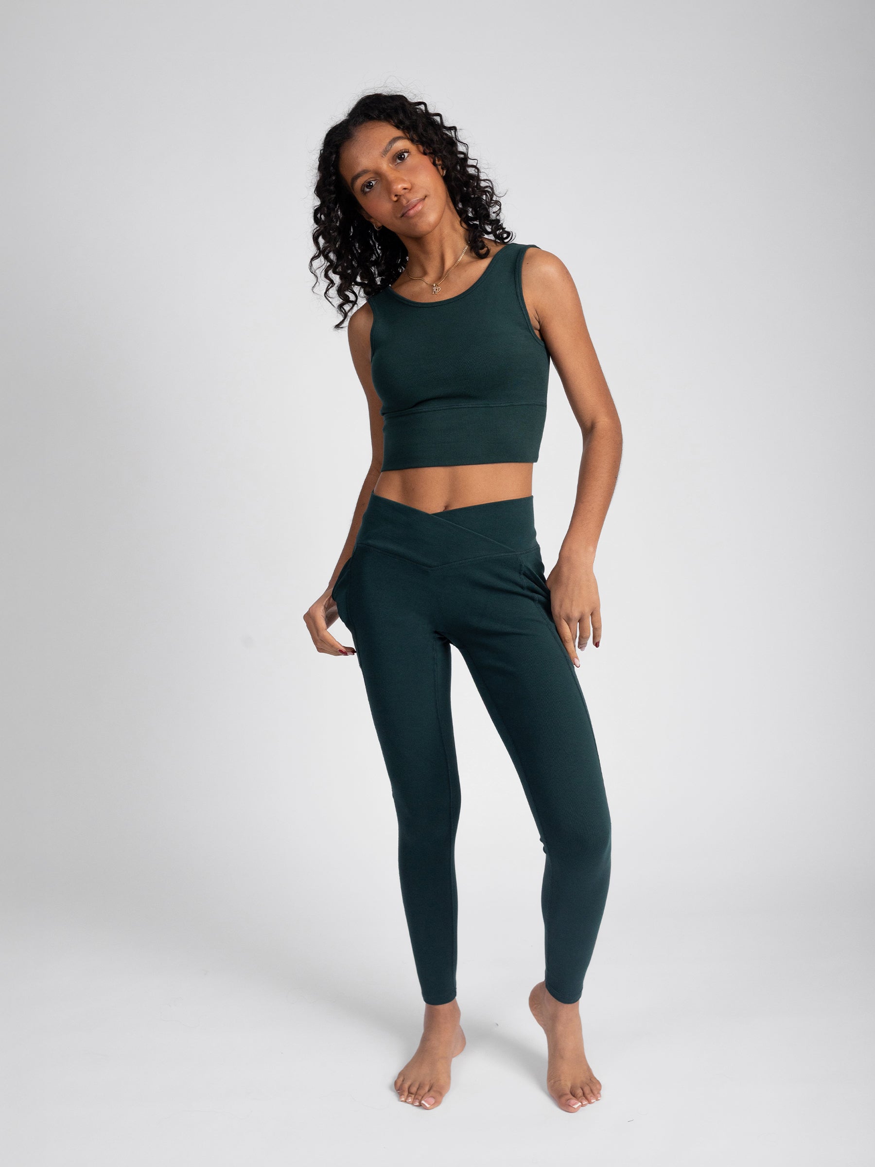 PlantTec™ Organic Reversible Crop Tank | Monstera