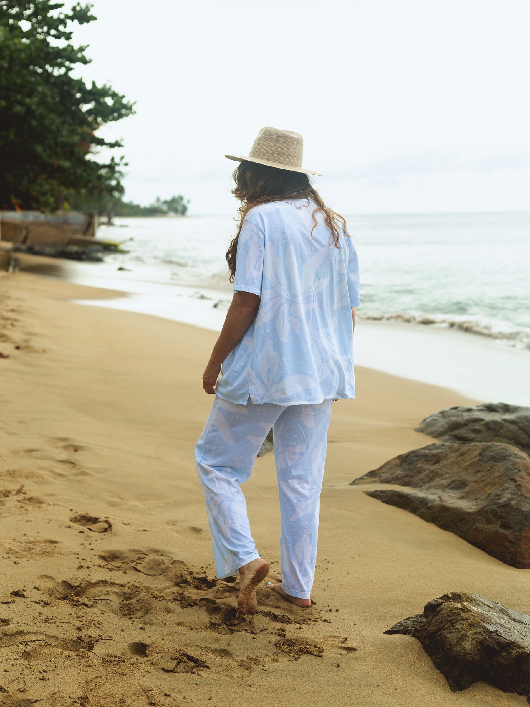 Getaway Pants | Naupaka Blossom