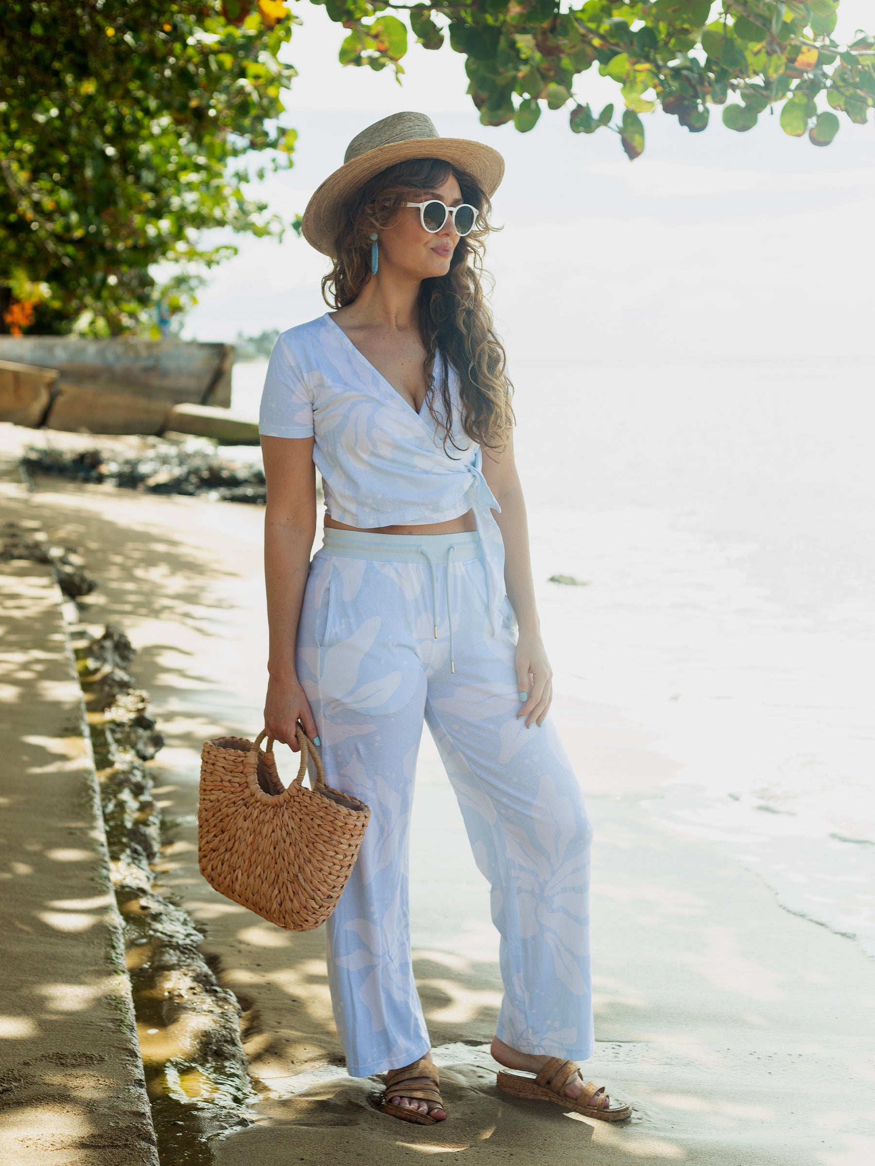 Getaway Pants | Naupaka Blossom