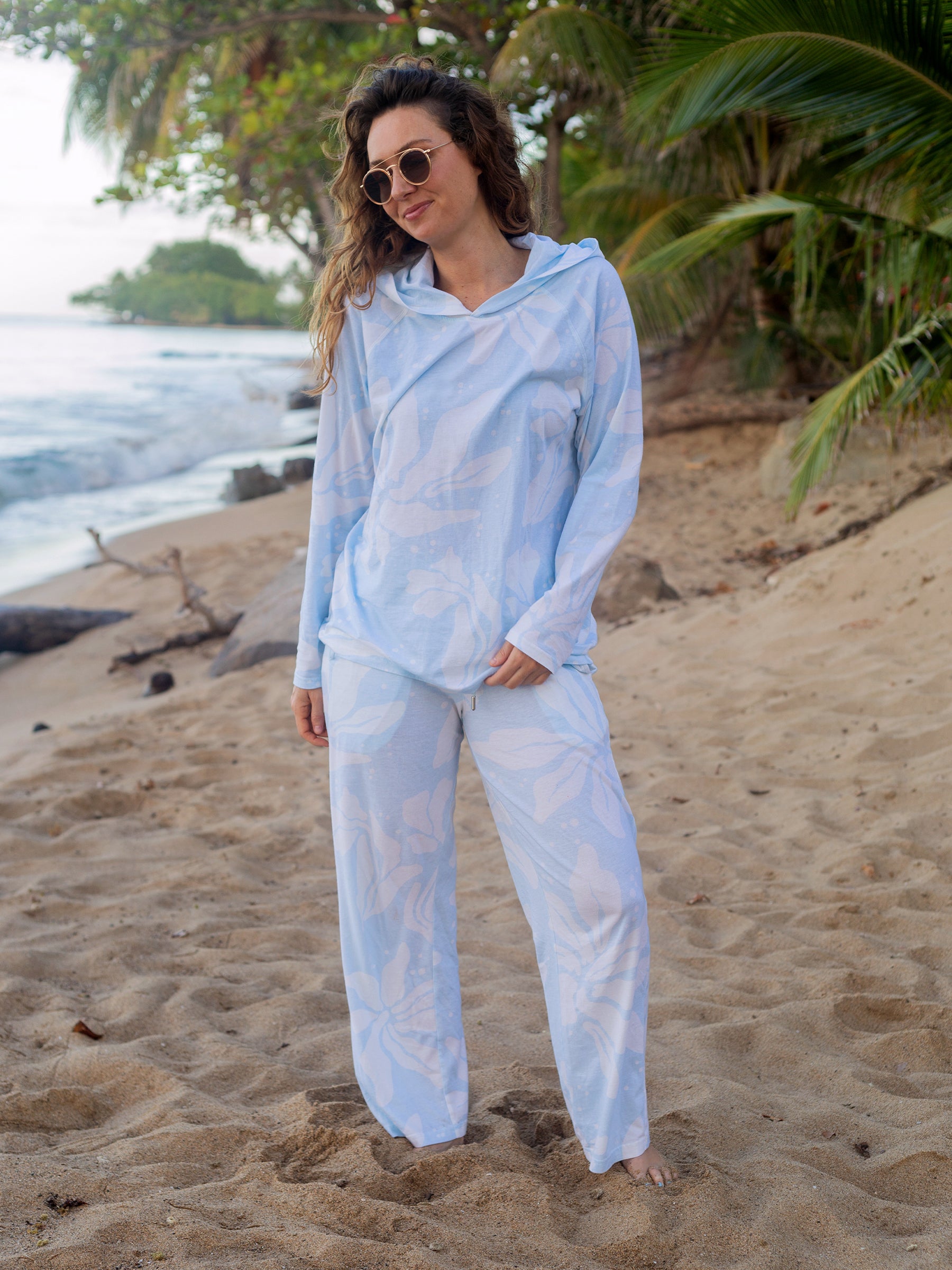 Getaway Pants | Naupaka Blossom