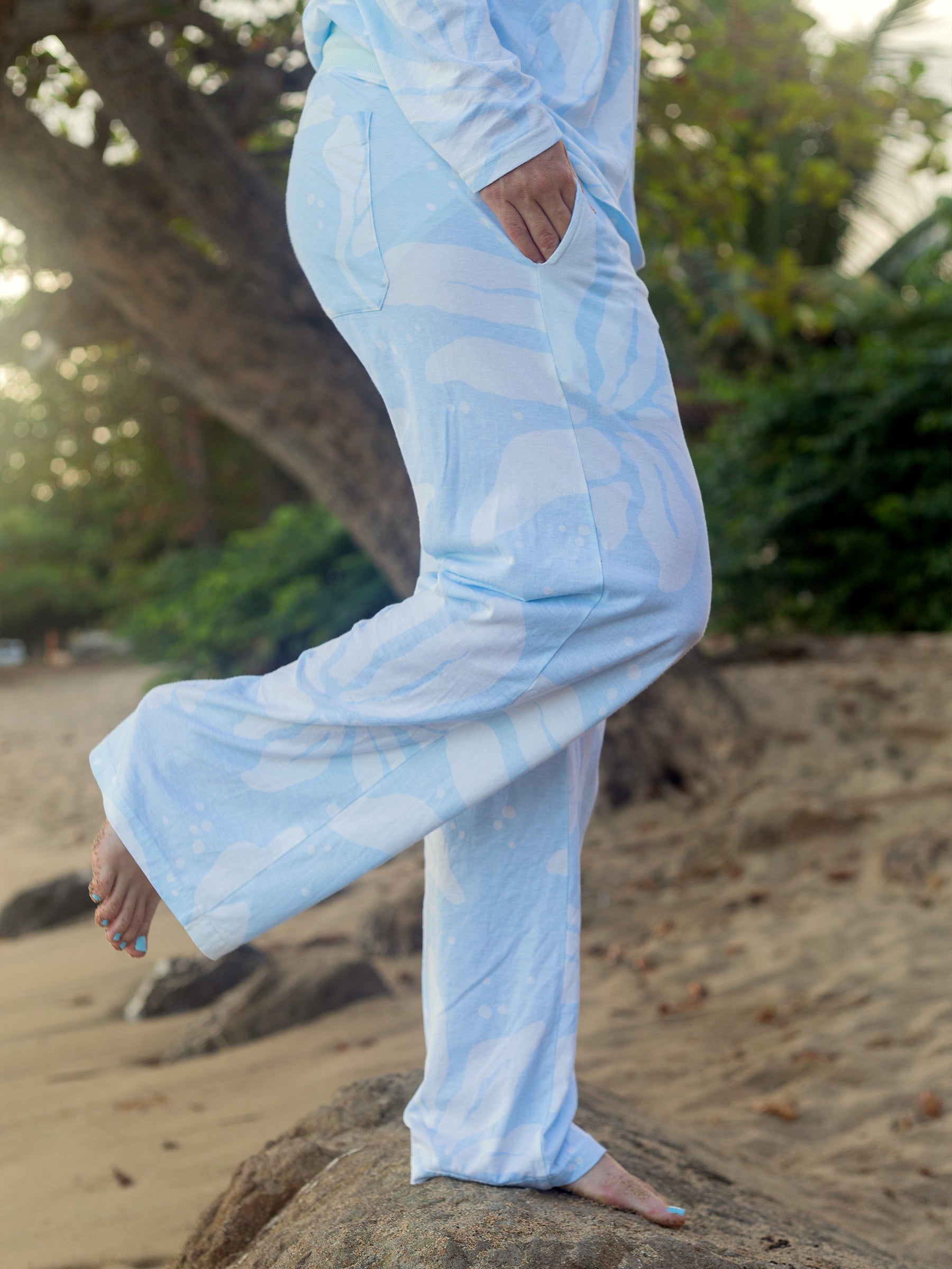 Getaway Pants | Naupaka Blossom