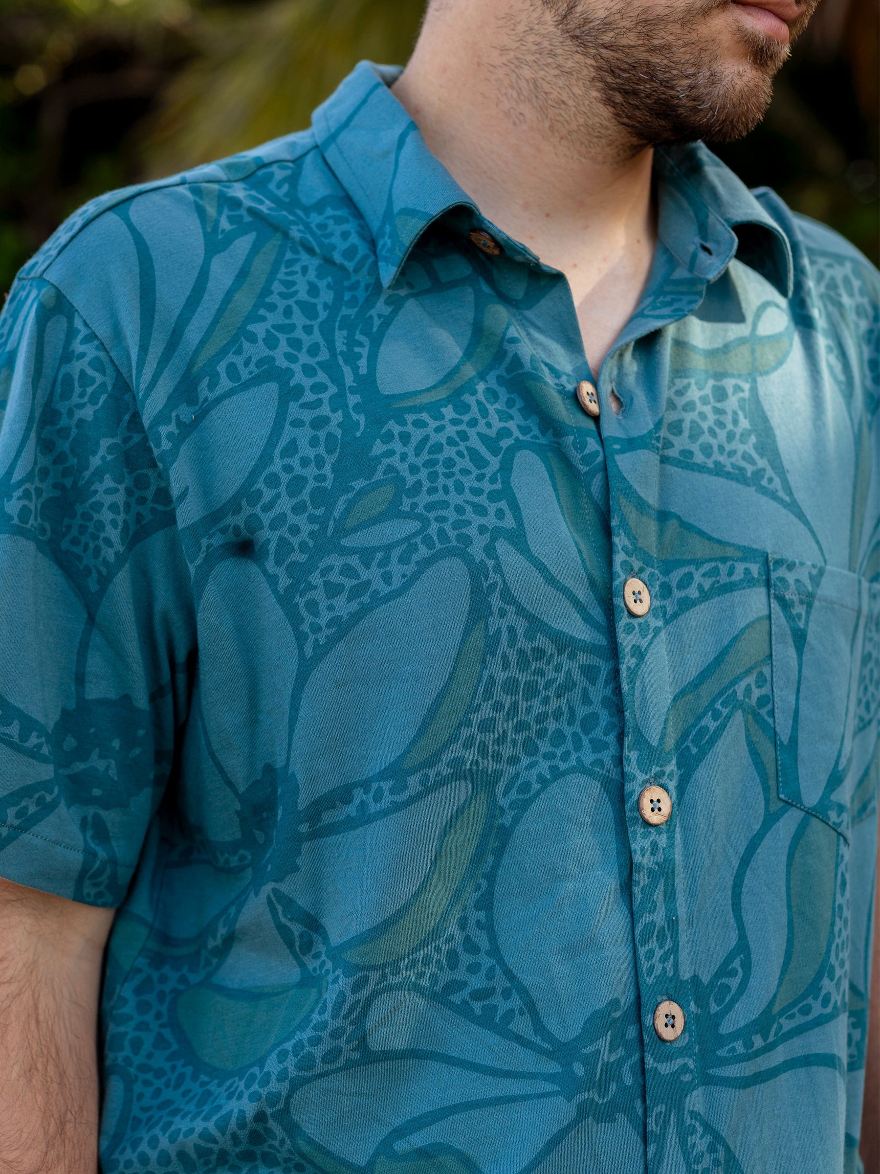 トップス Echeveria paper cotton shirts Organic Cotton Camp Shirt | Oasis