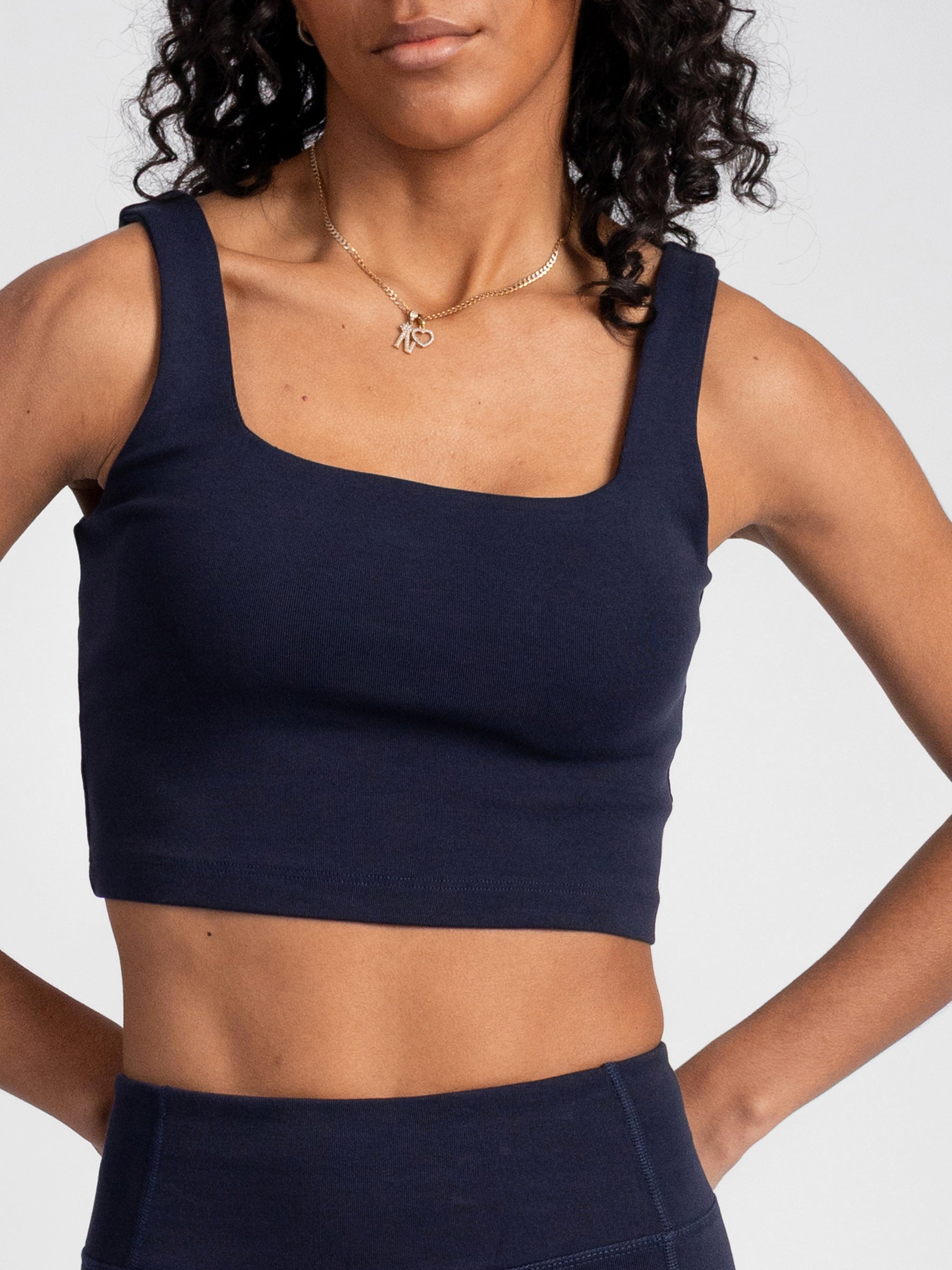 PlantTec™ Organic Built-in Bra Tank | Ocean