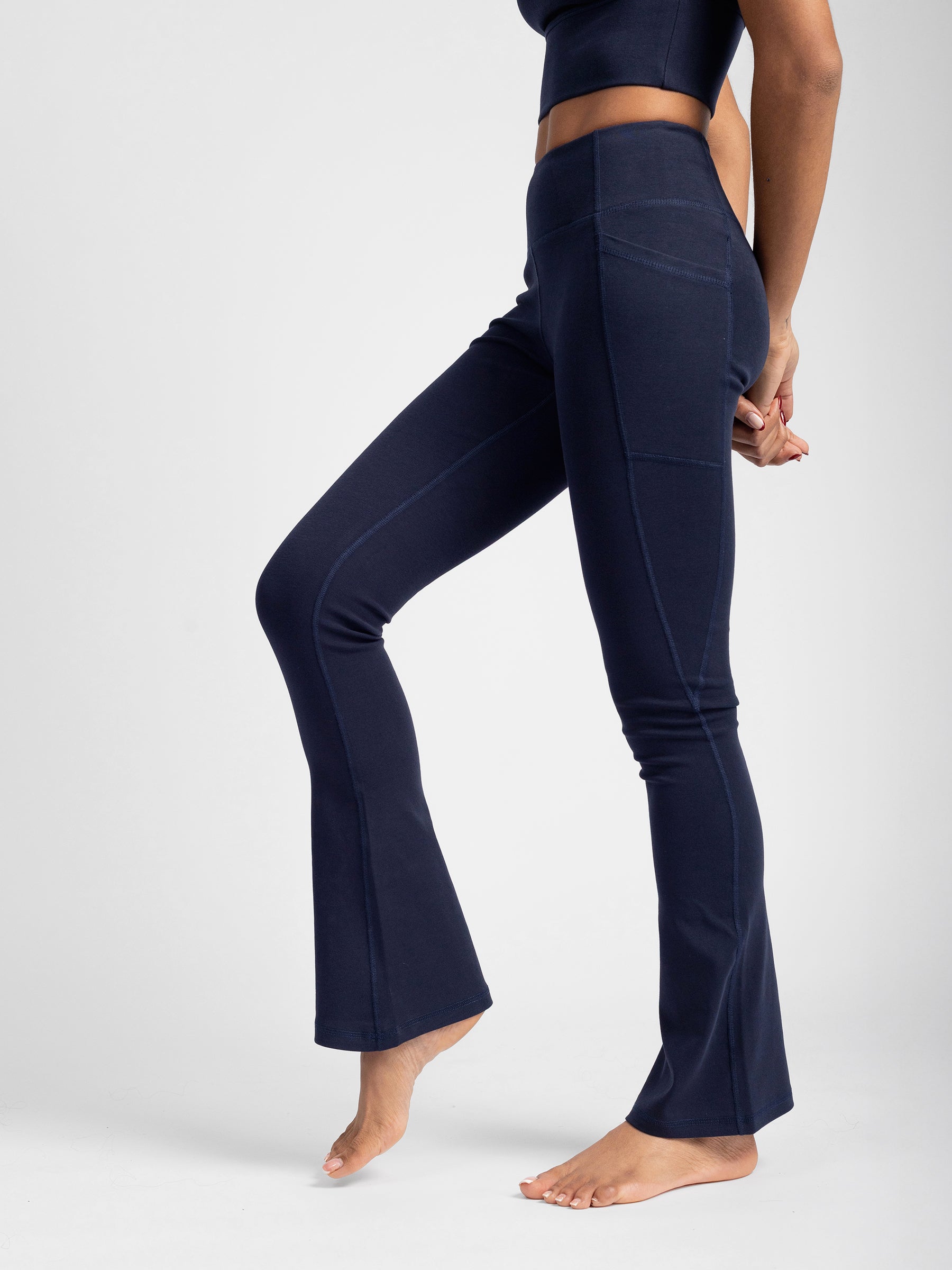 PlantTec™ Organic Flare Leggings | Ocean