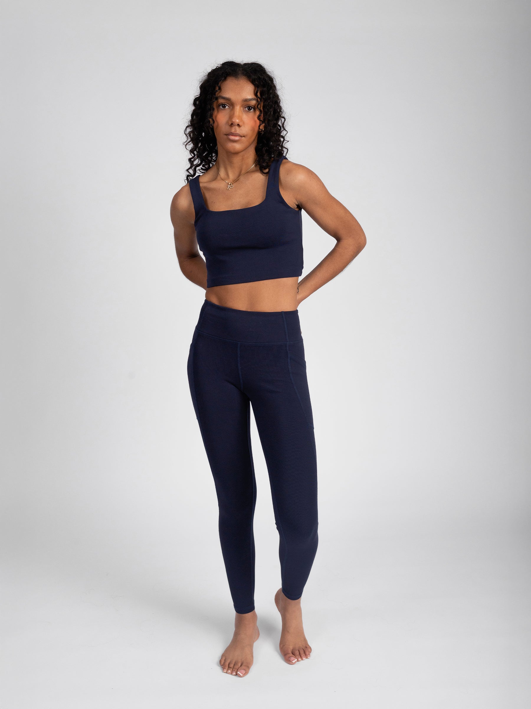 PlantTec™ Organic Built-in Bra Tank | Ocean