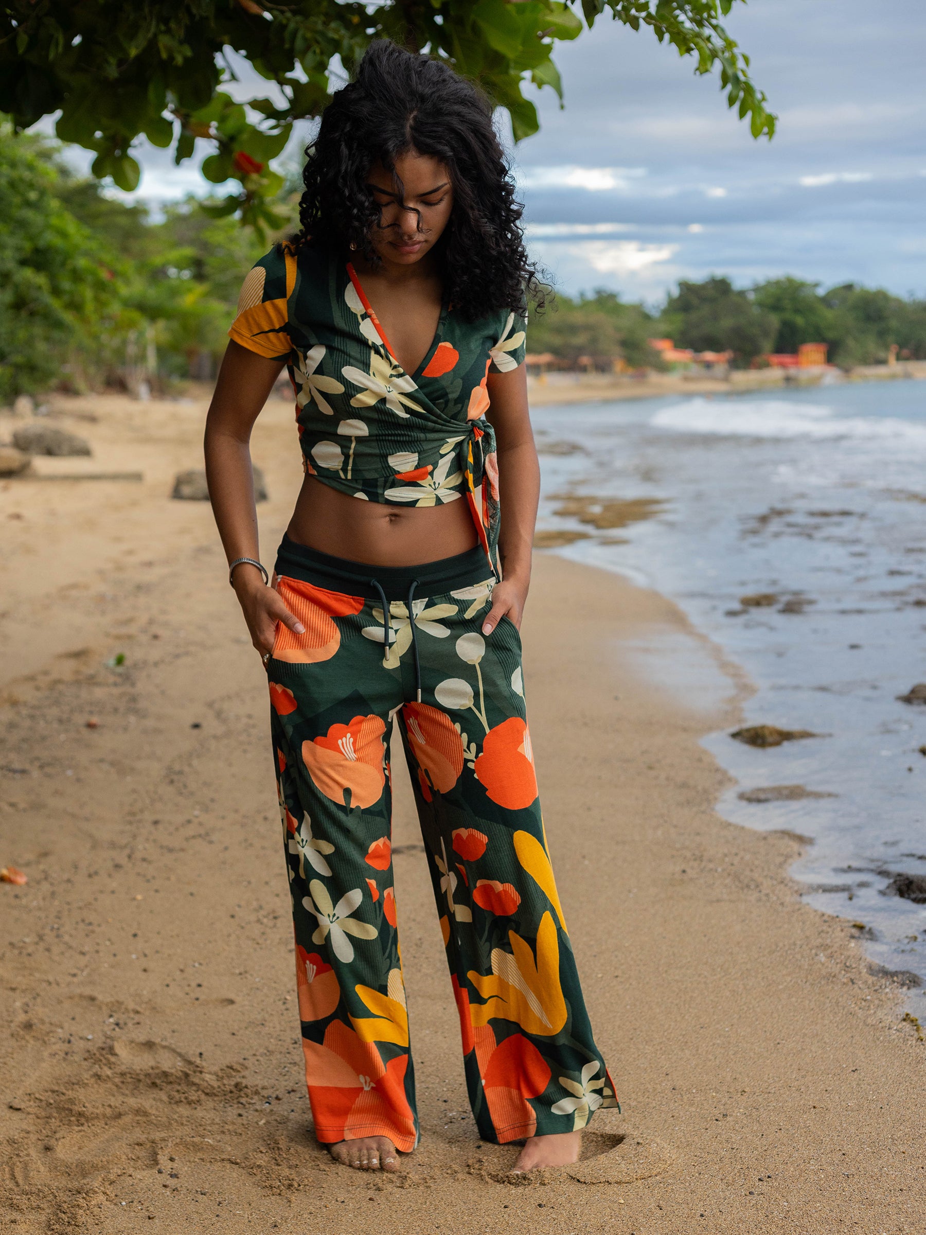 Wrap Crop Top | Paradise