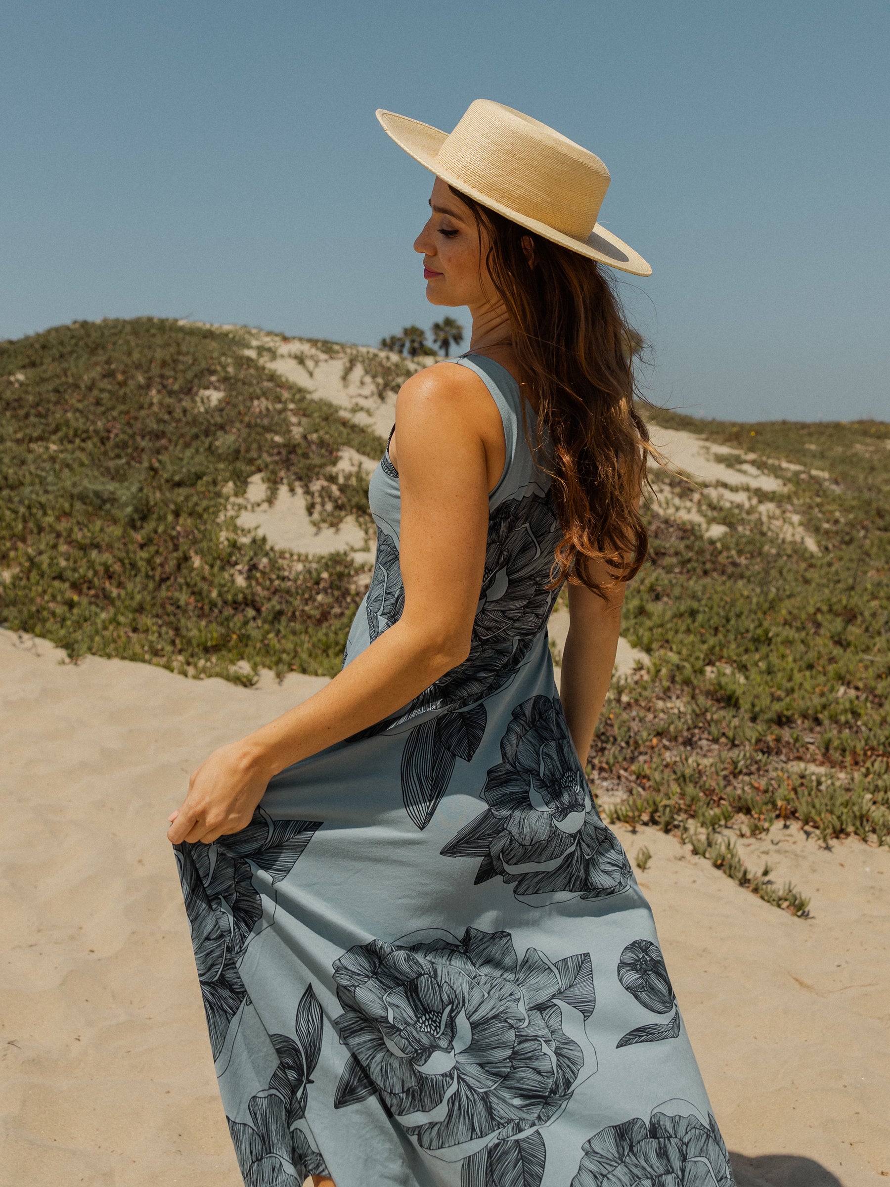 Lily Midi Dress | Peony