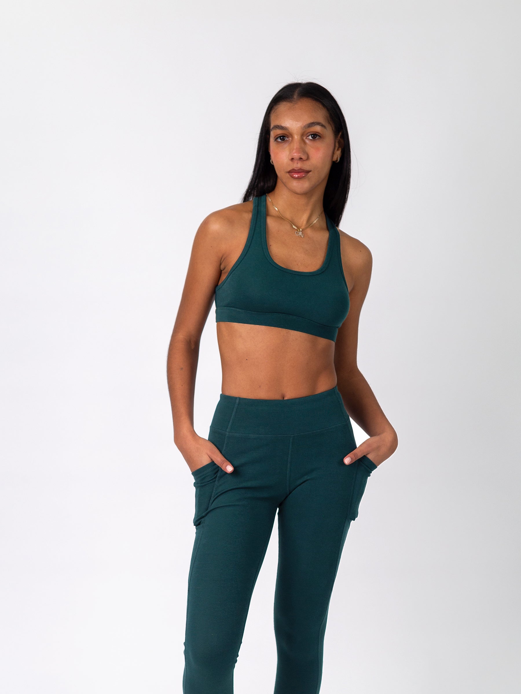 PlantTec™ Organic Sports Bra | Monstera