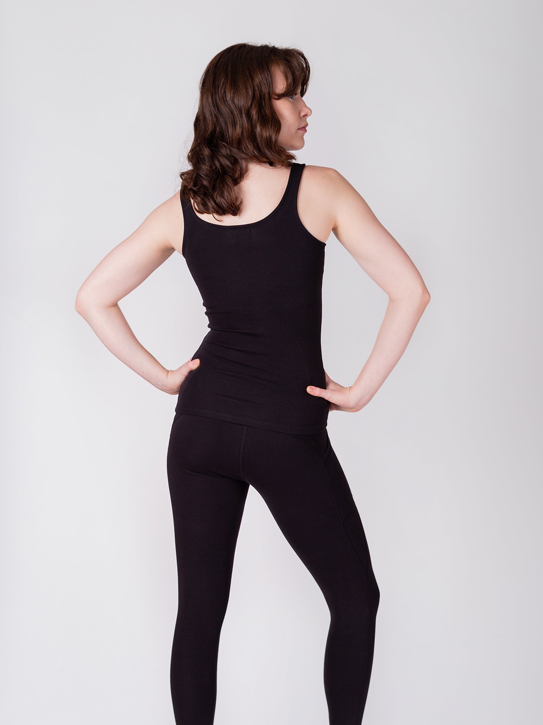 PlantTec™ Organic Compression Tank | Eclipse-Organic Activewear-Happy Earth