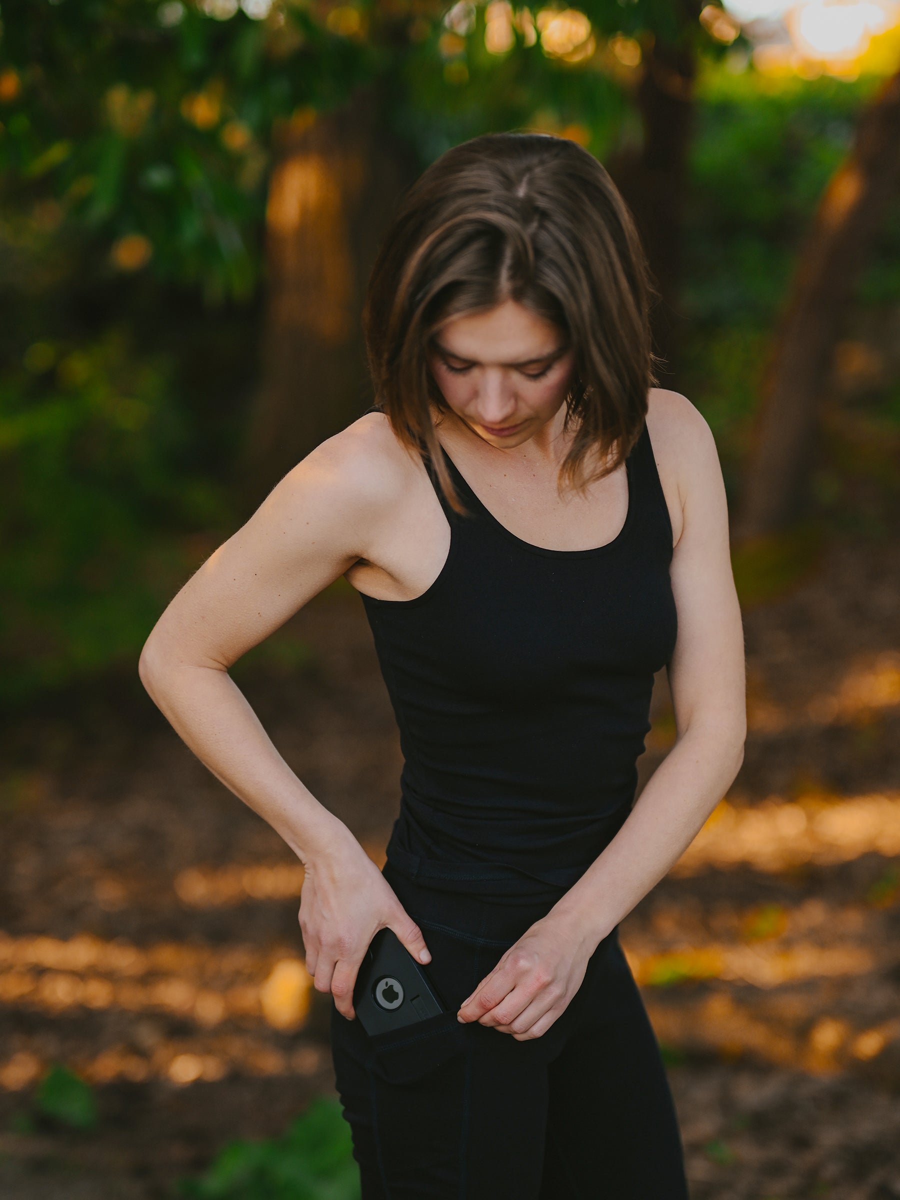 PlantTec™ Organic Compression Tank | Eclipse-Organic Activewear-Happy Earth