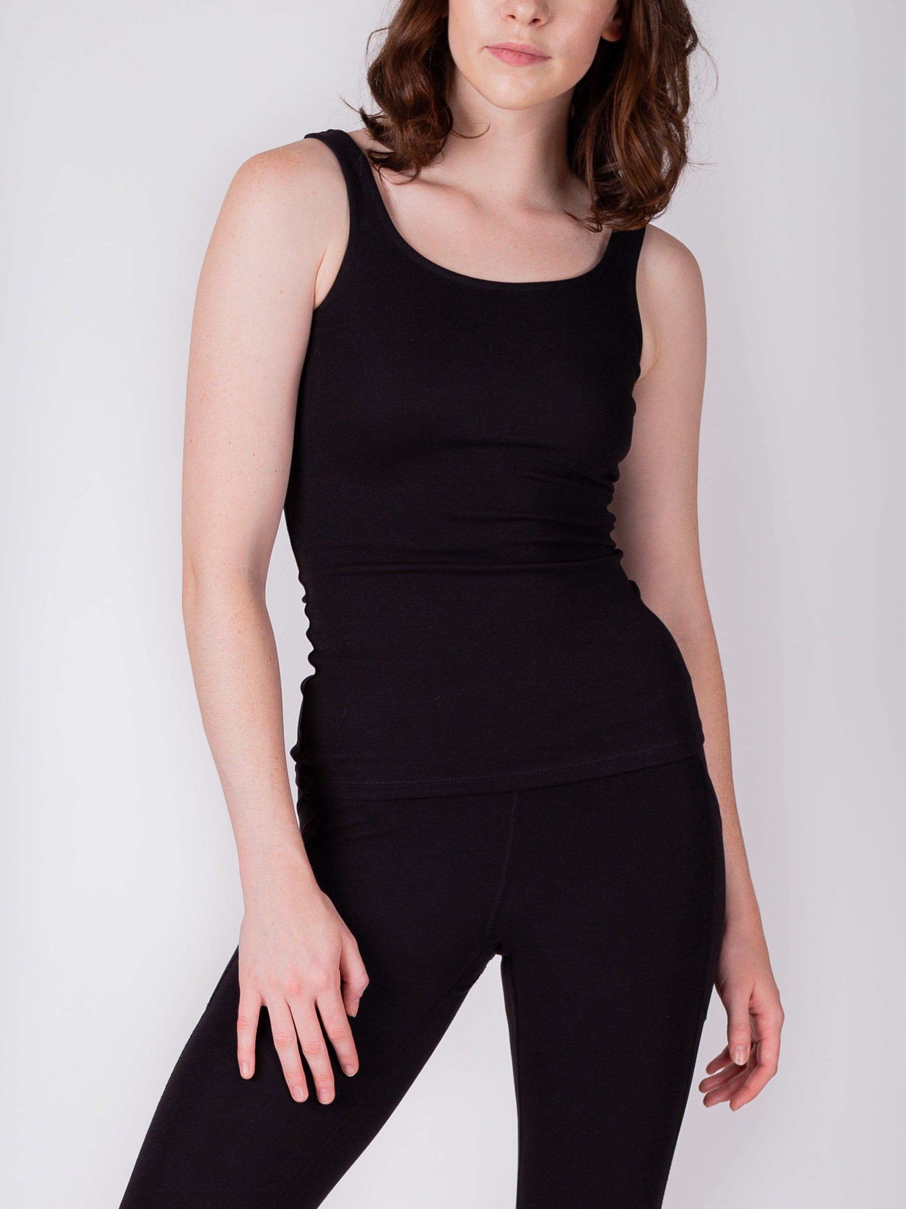 PlantTec™ Organic Compression Tank | Eclipse-Organic Activewear-Happy Earth