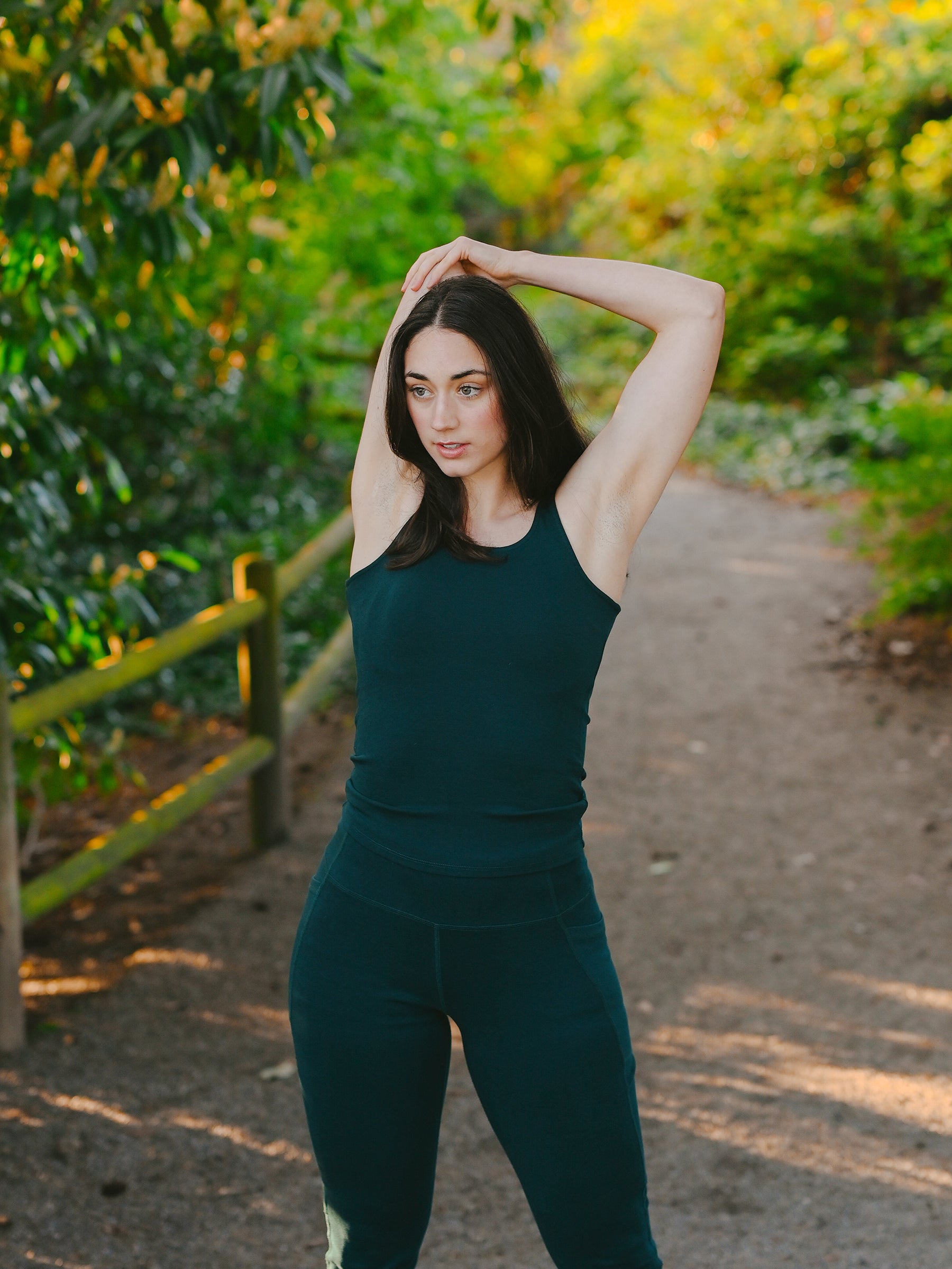 PlantTec™ Organic Compression Tank | Monstera-Organic Activewear-Happy Earth
