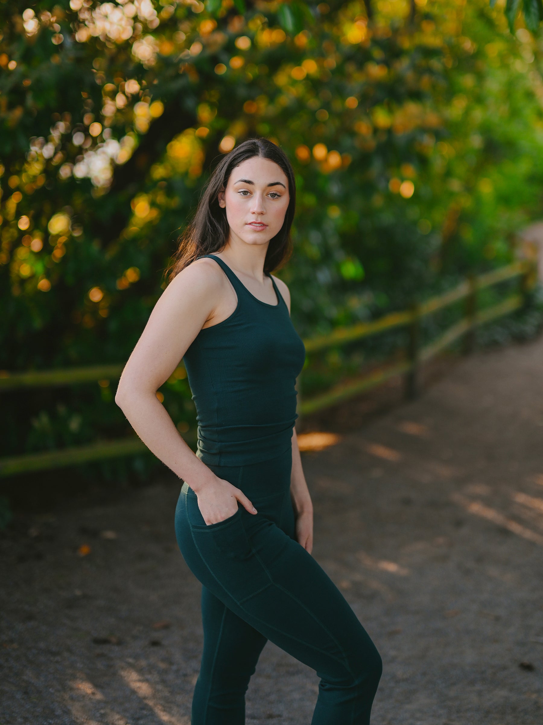 PlantTec™ Organic Compression Tank | Monstera-Organic Activewear-Happy Earth