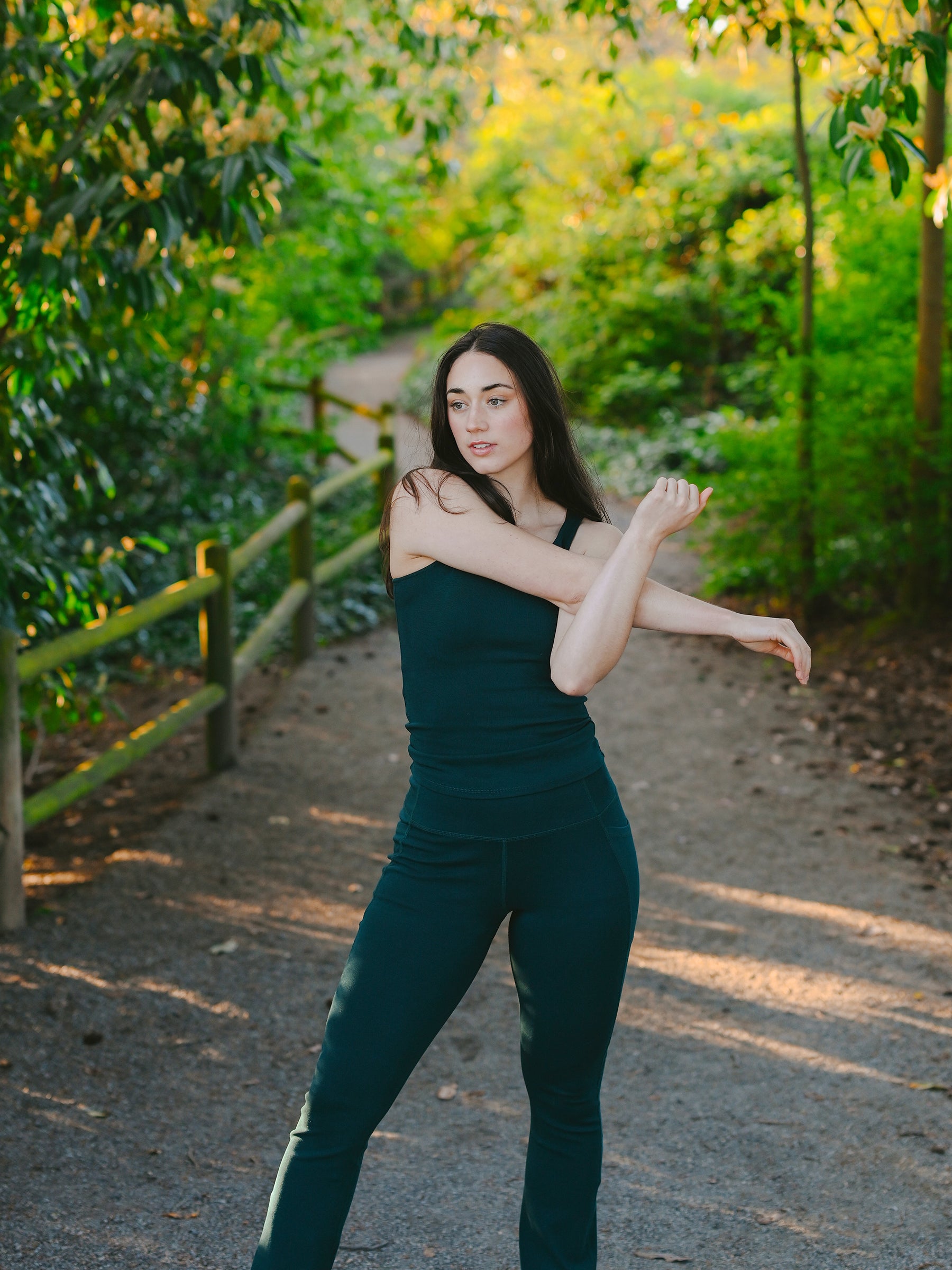 PlantTec™ Organic Compression Tank | Monstera-Organic Activewear-Happy Earth