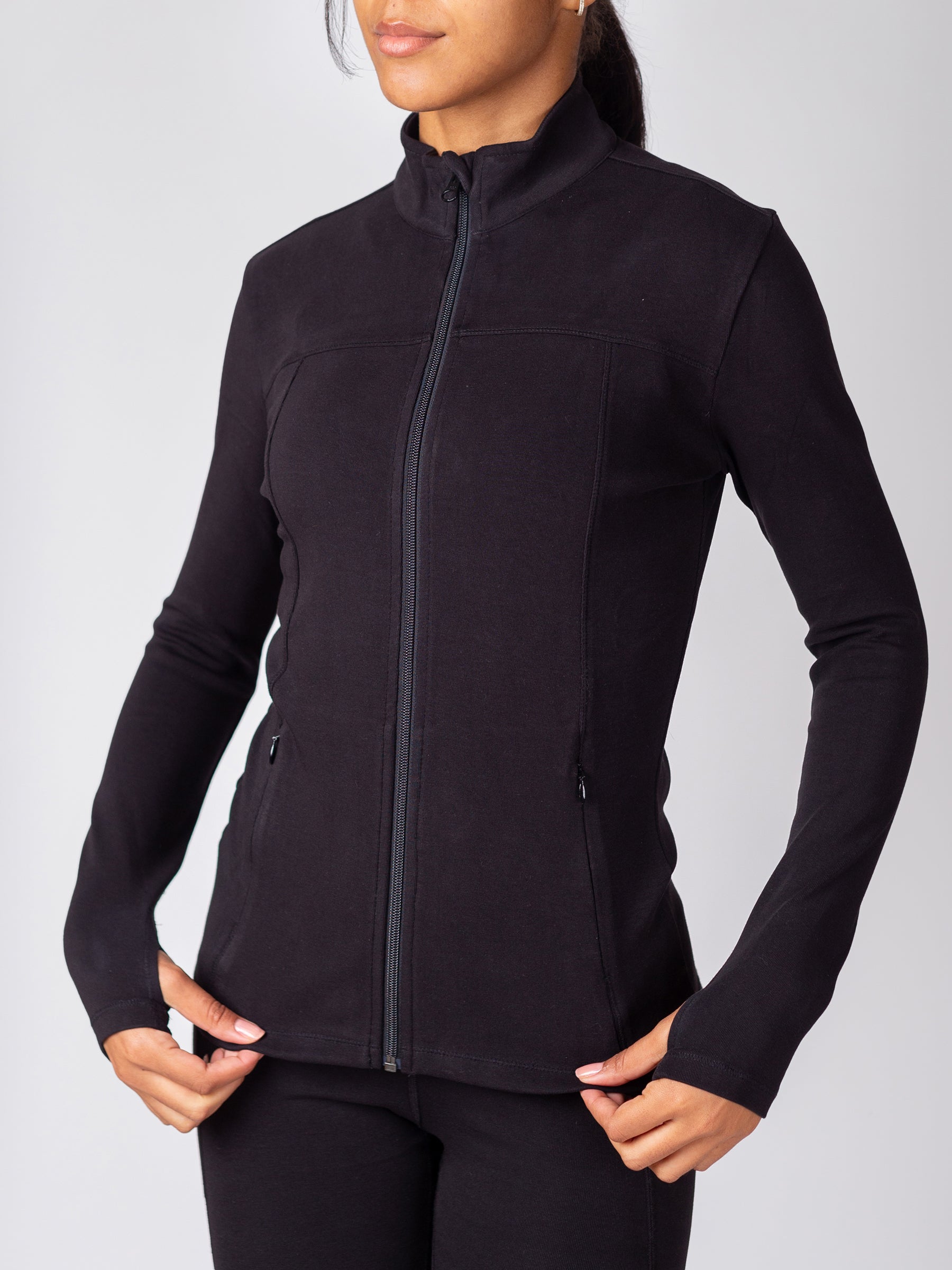 PlantTec™ Organic Contour Jacket | Eclipse-Organic Activewear-Happy Earth