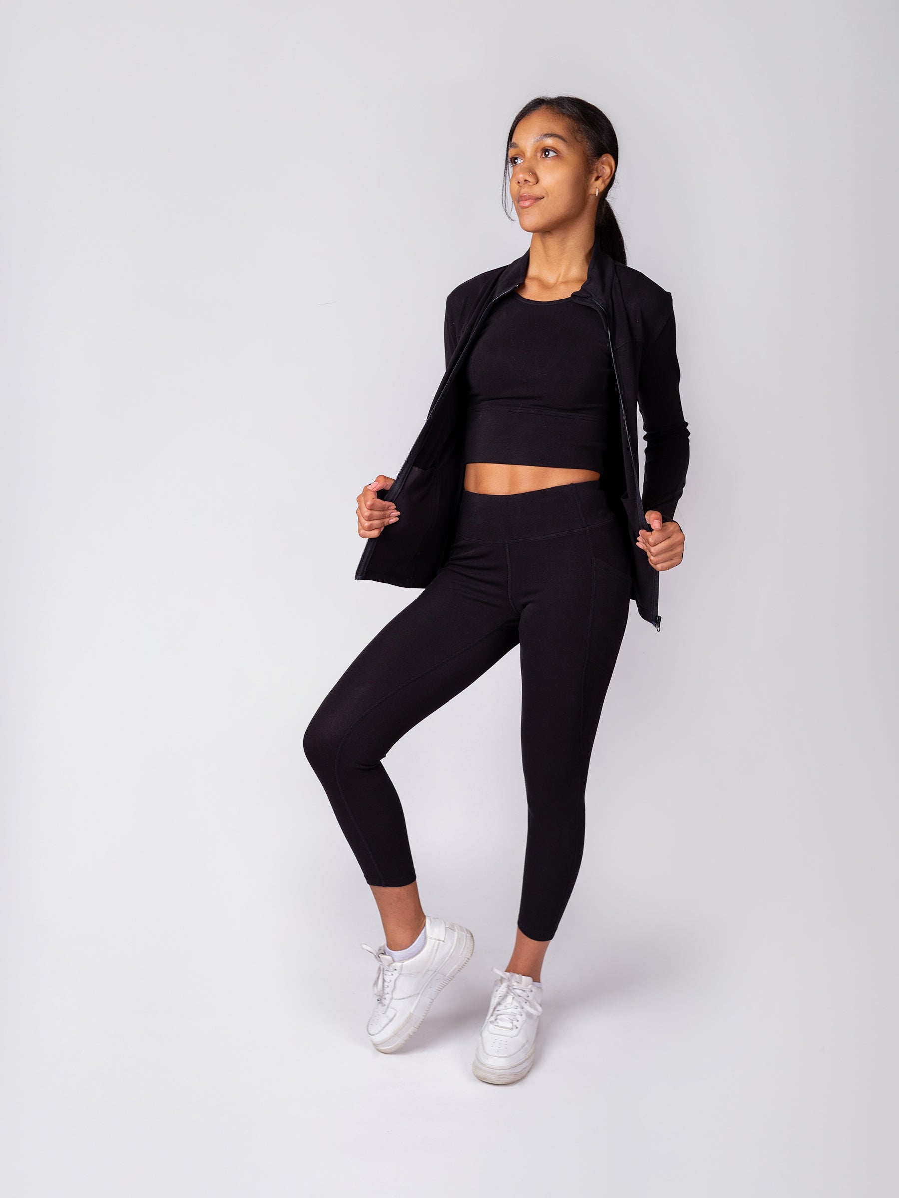 PlantTec™ Organic Contour Jacket | Eclipse-Organic Activewear-Happy Earth