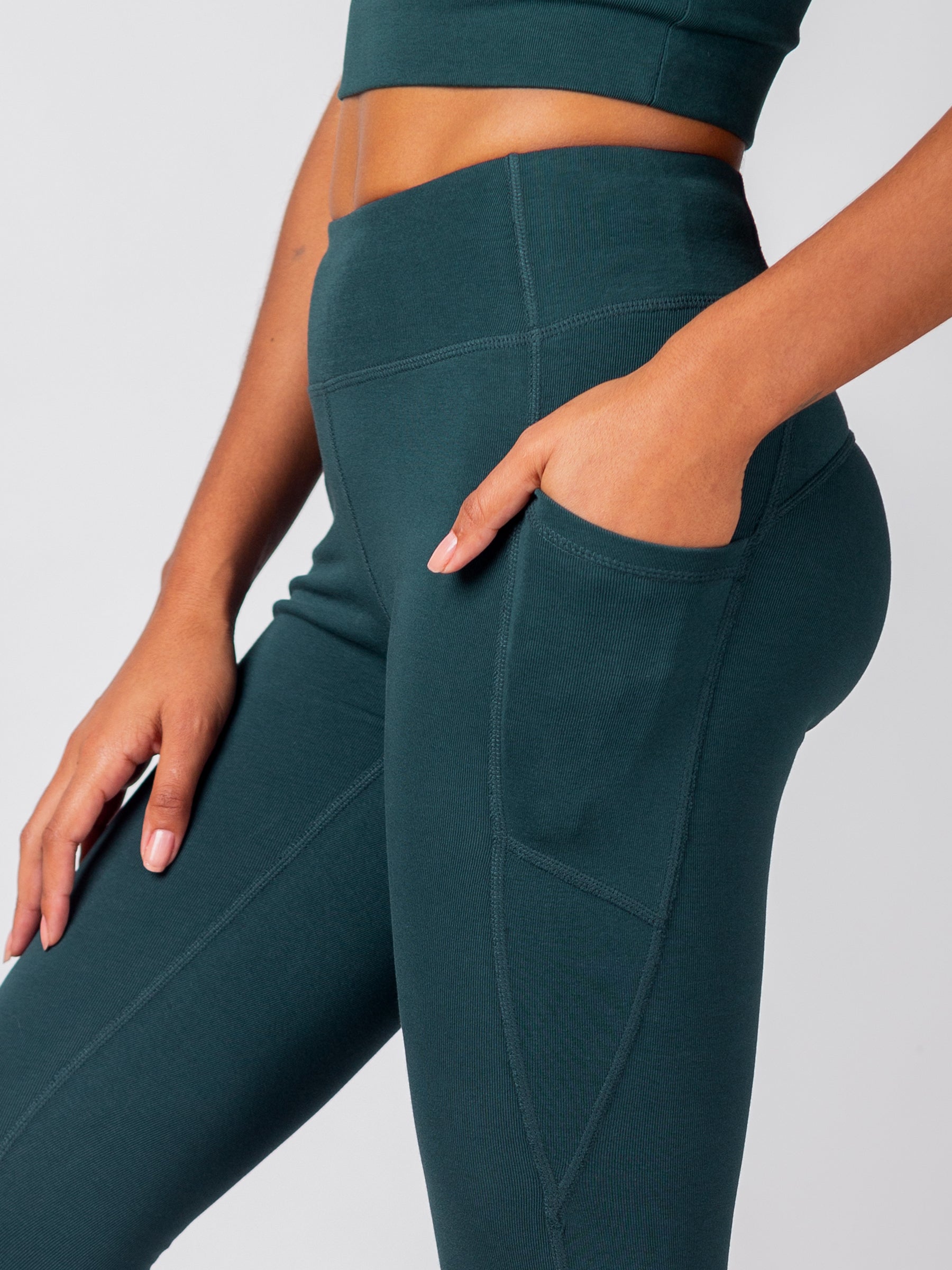 PlantTec™ Organic Crop/Petite Leggings | Monstera-Organic Activewear-Happy Earth