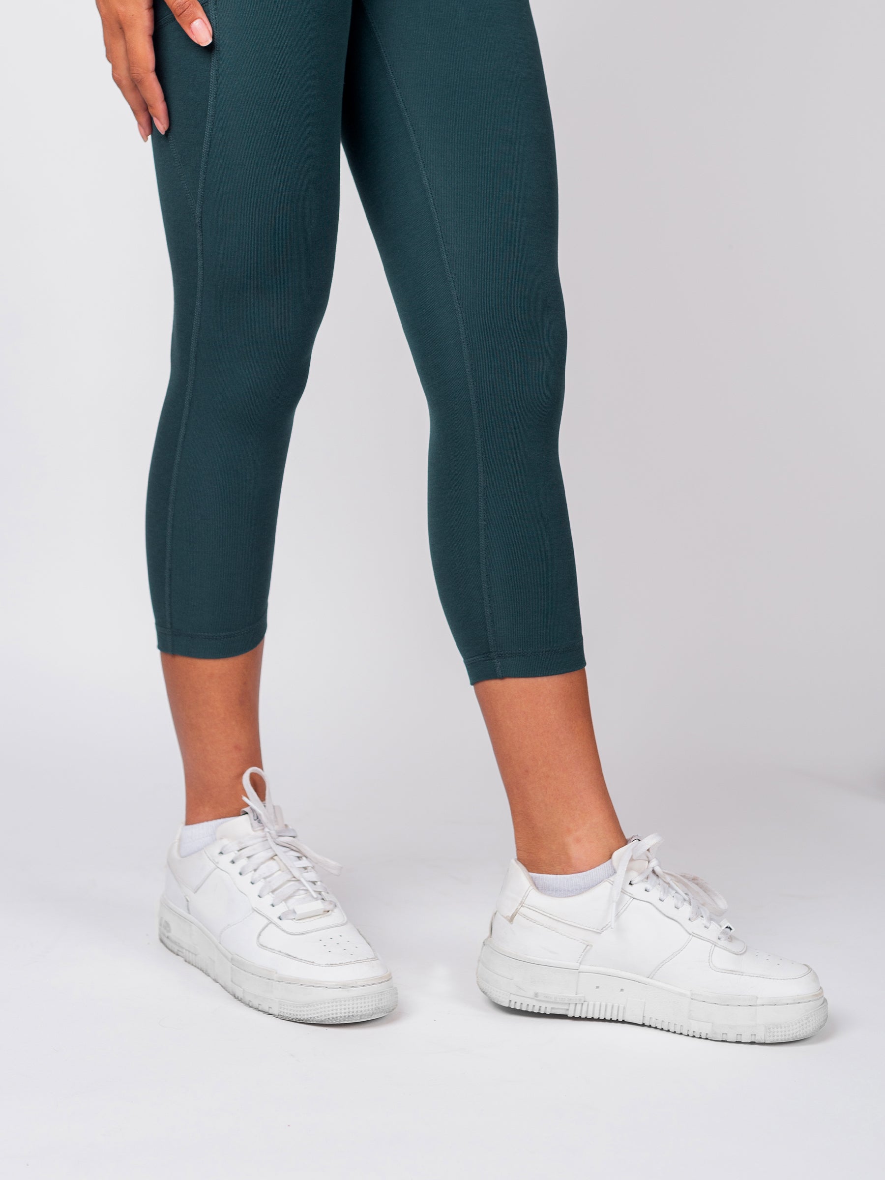 PlantTec™ Organic Crop/Petite Leggings | Monstera-Organic Activewear-Happy Earth