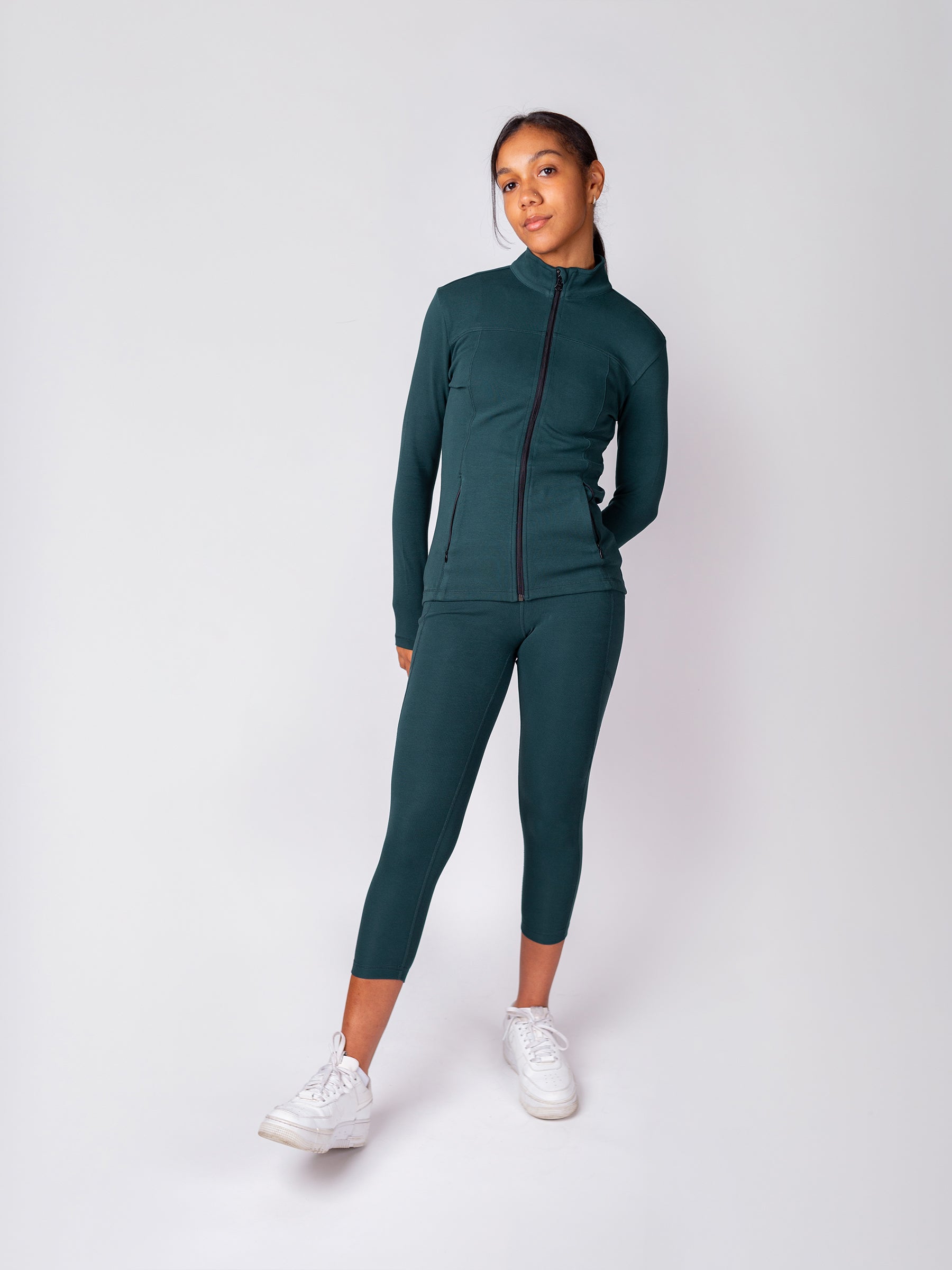 PlantTec™ Organic Crop/Petite Leggings | Monstera-Organic Activewear-Happy Earth