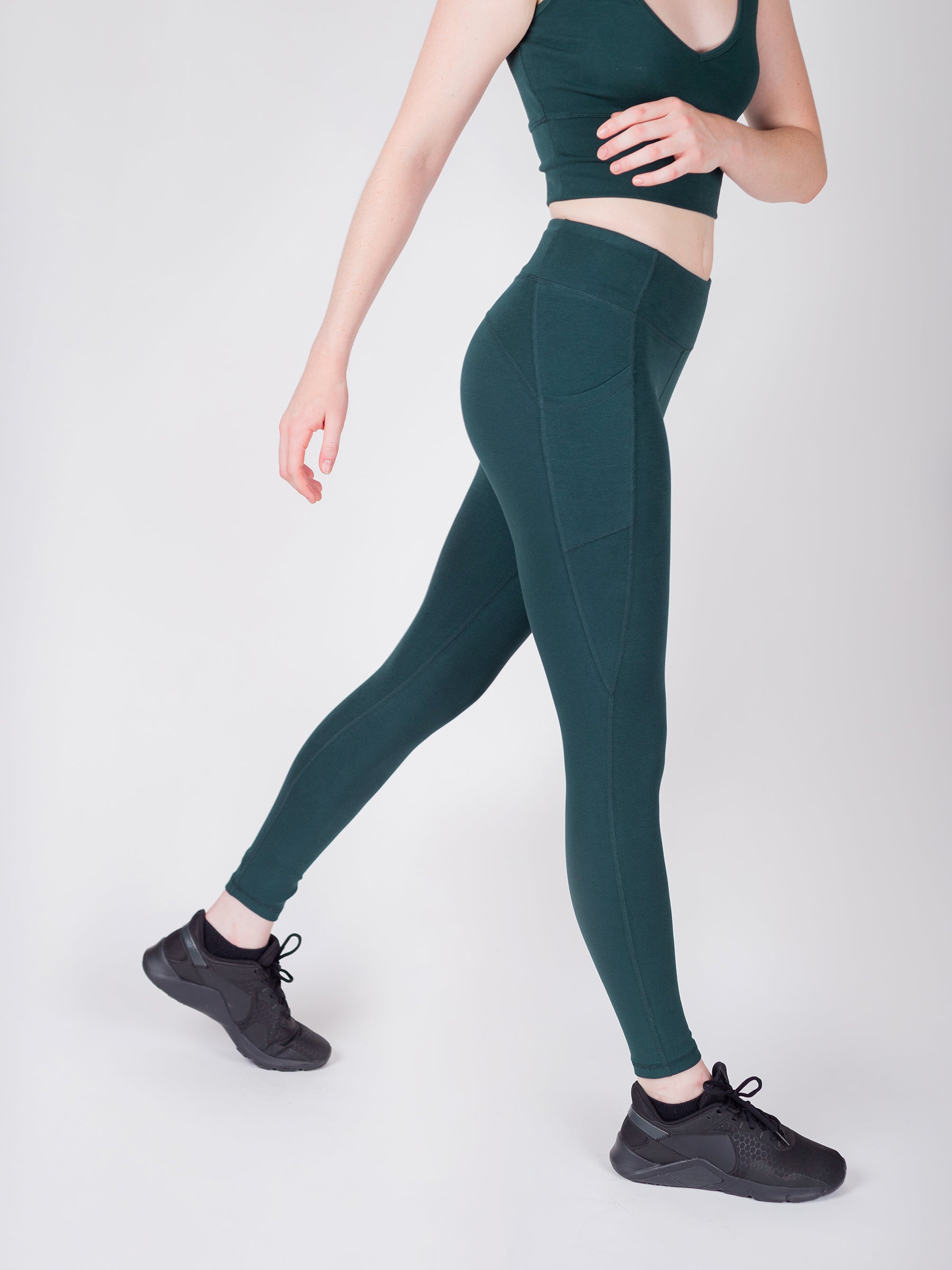 PlantTec™ Organic Leggings | Monstera-Organic Activewear-Happy Earth