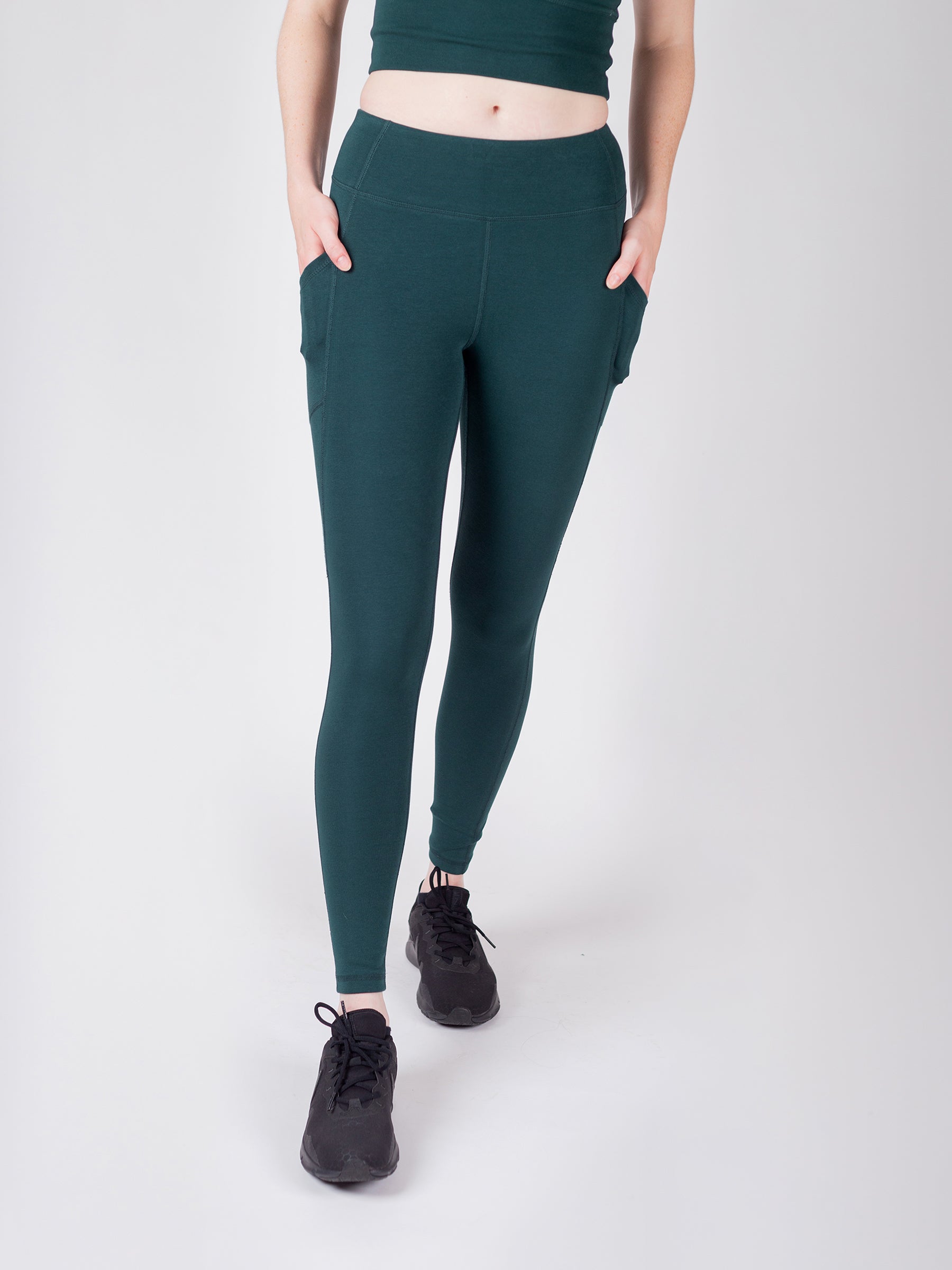 PlantTec™ Organic Leggings | Monstera-Organic Activewear-Happy Earth