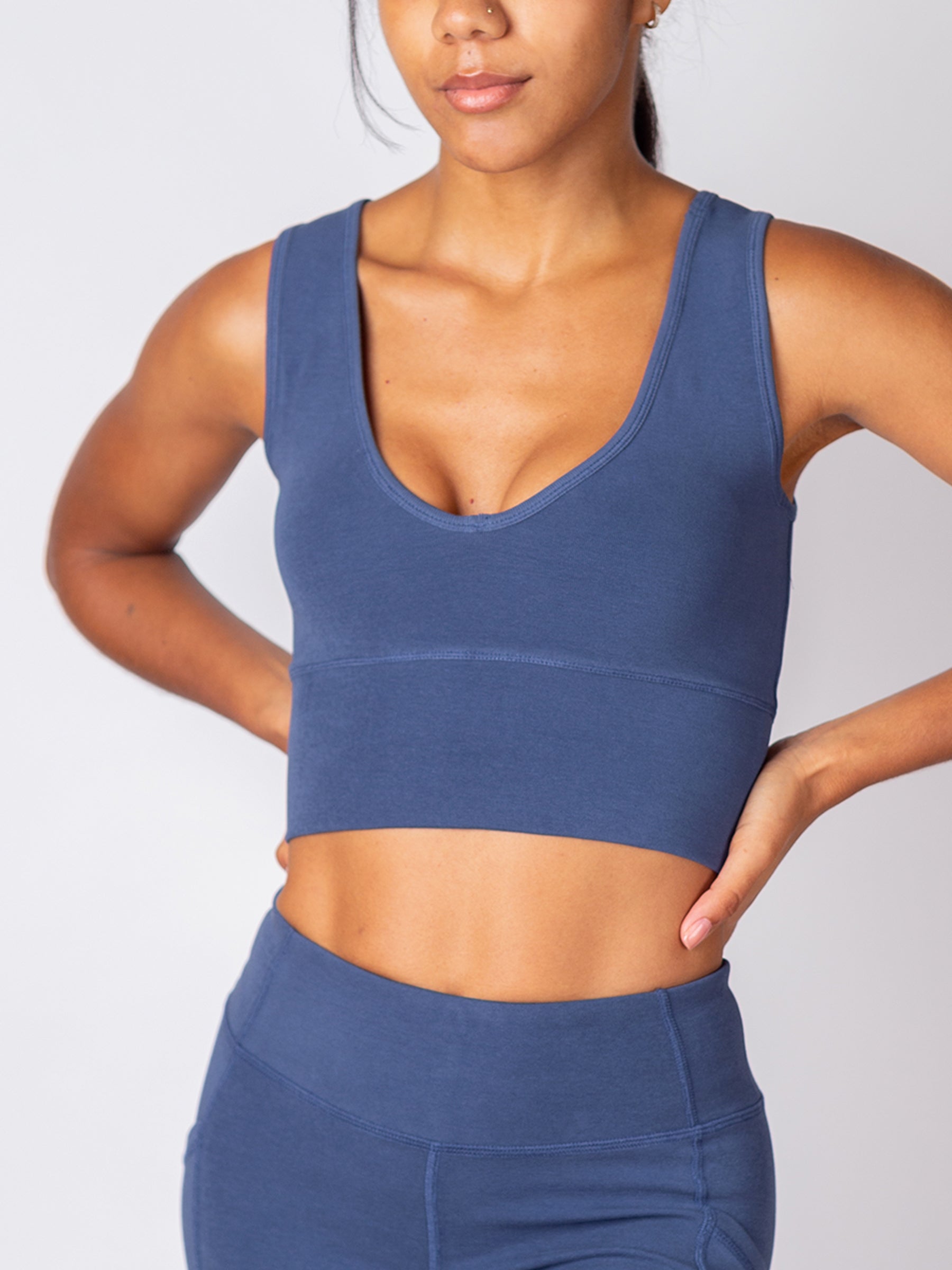 PlantTec™ Organic Reversible Tank | Blueberry-Organic Activewear-Happy Earth