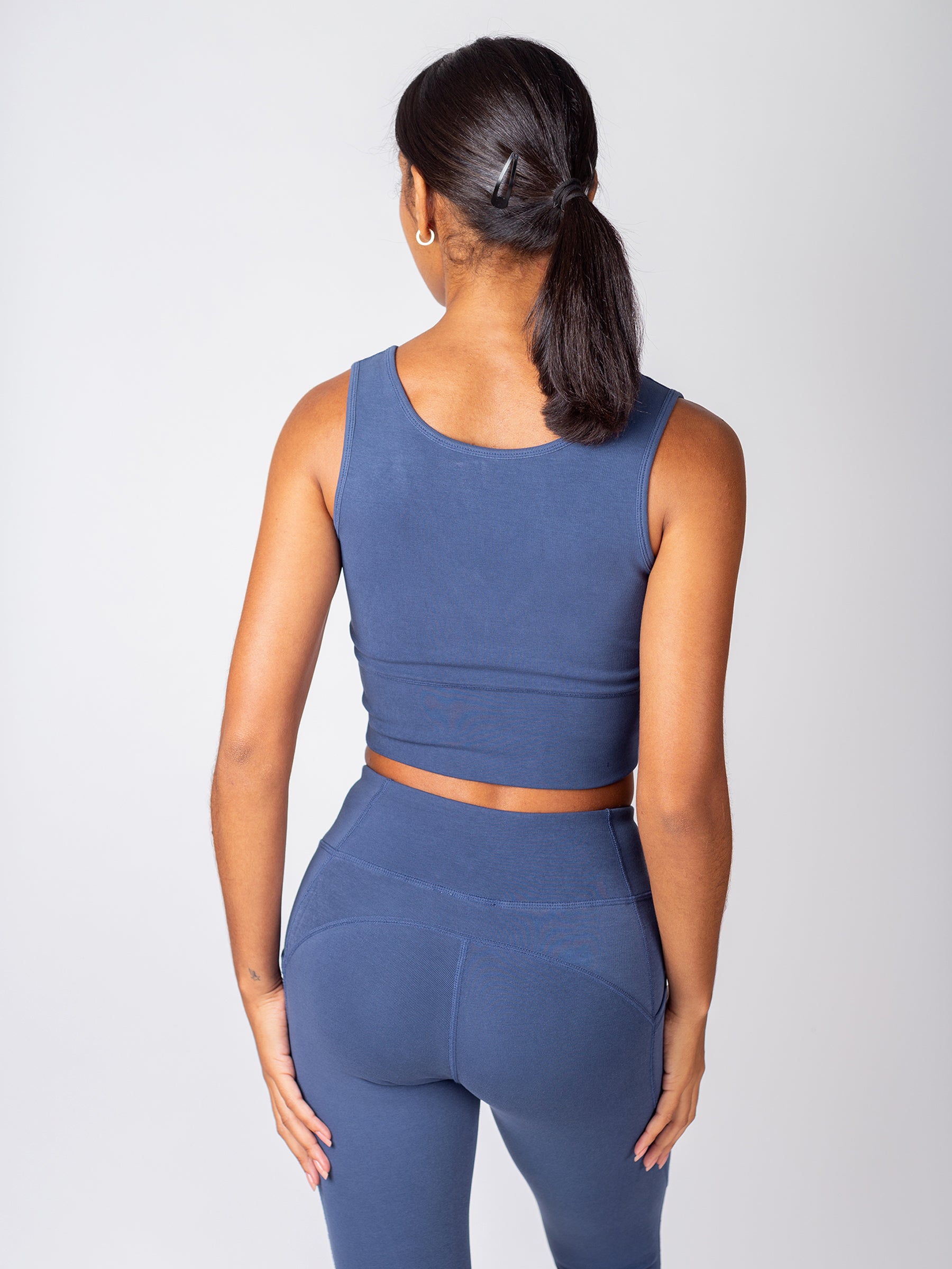PlantTec™ Organic Reversible Tank | Blueberry-Organic Activewear-Happy Earth