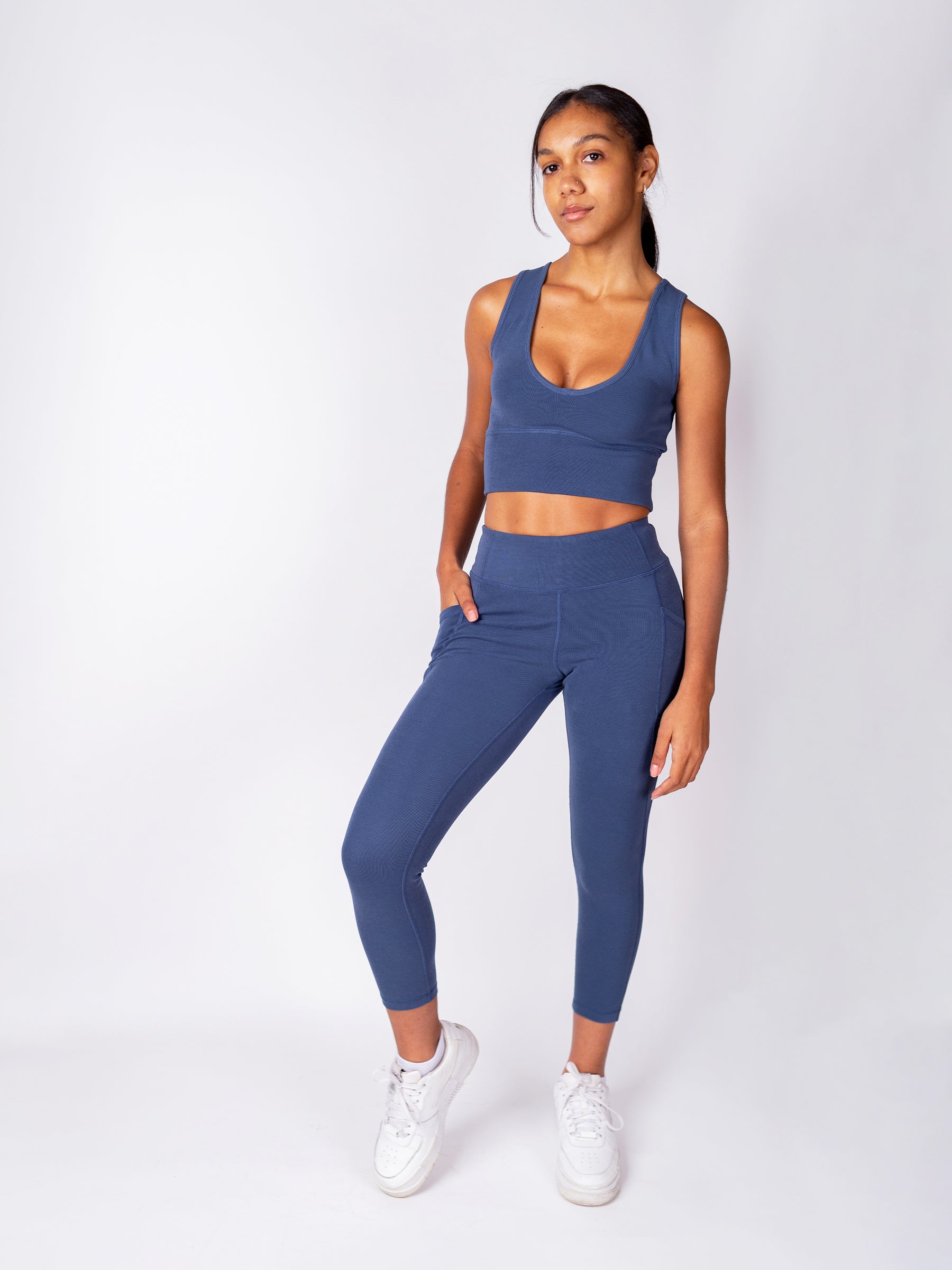 PlantTec™ Organic Reversible Tank | Blueberry-Organic Activewear-Happy Earth