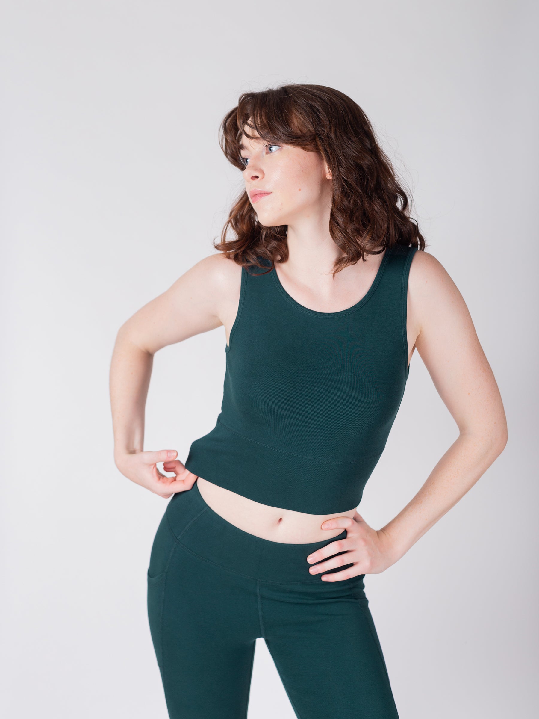 PlantTec™ Organic Reversible Tank | Monstera-Organic Activewear-Happy Earth