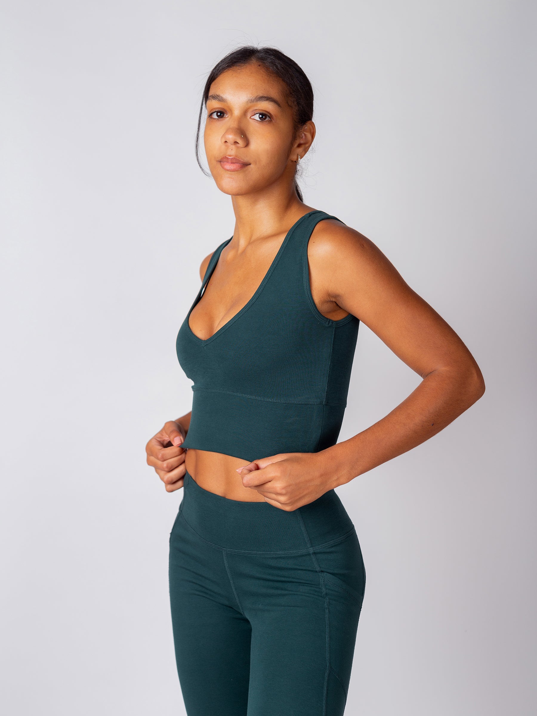 PlantTec™ Organic Reversible Tank | Monstera-Organic Activewear-Happy Earth