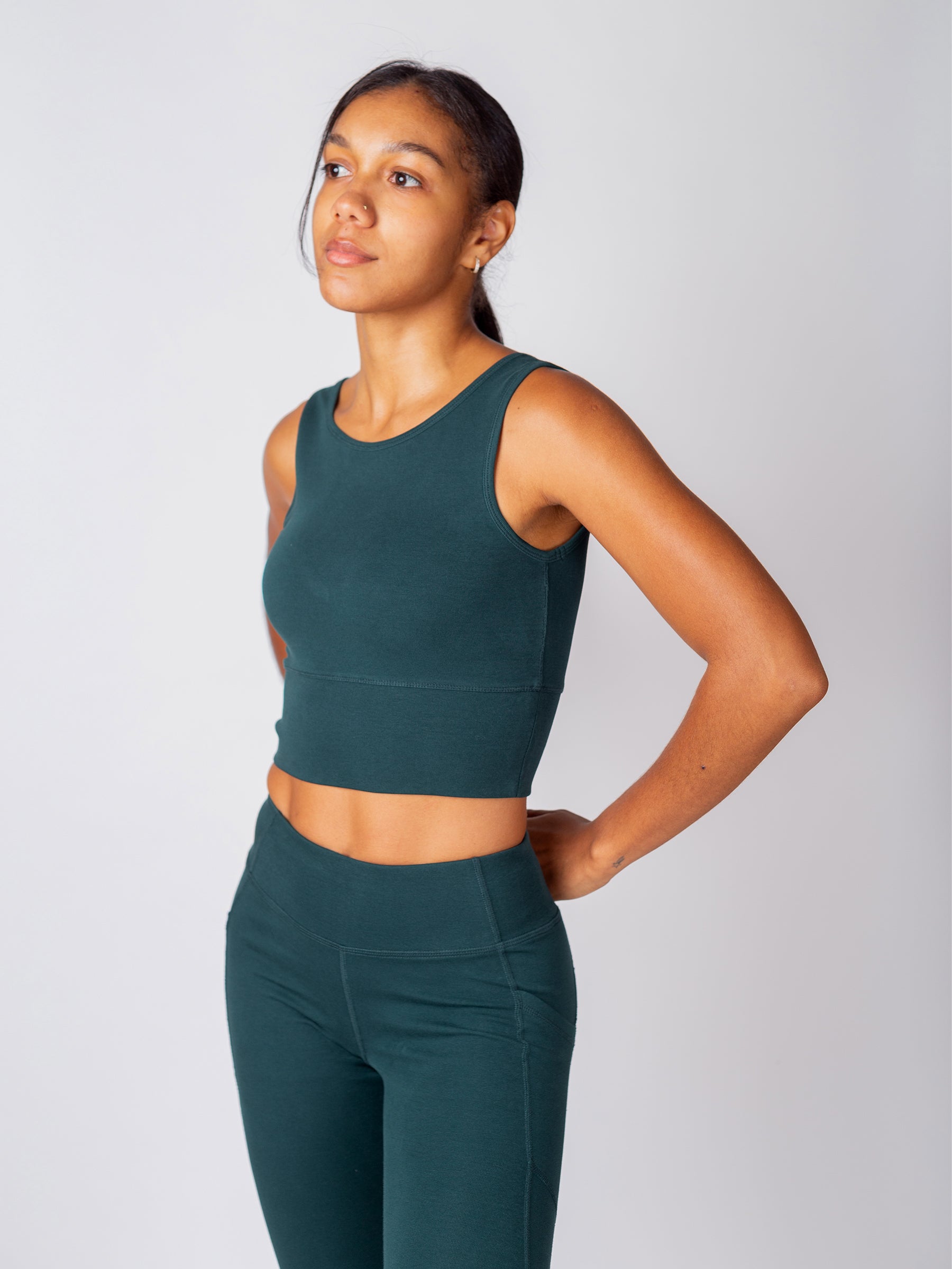 PlantTec™ Organic Reversible Tank | Monstera-Organic Activewear-Happy Earth