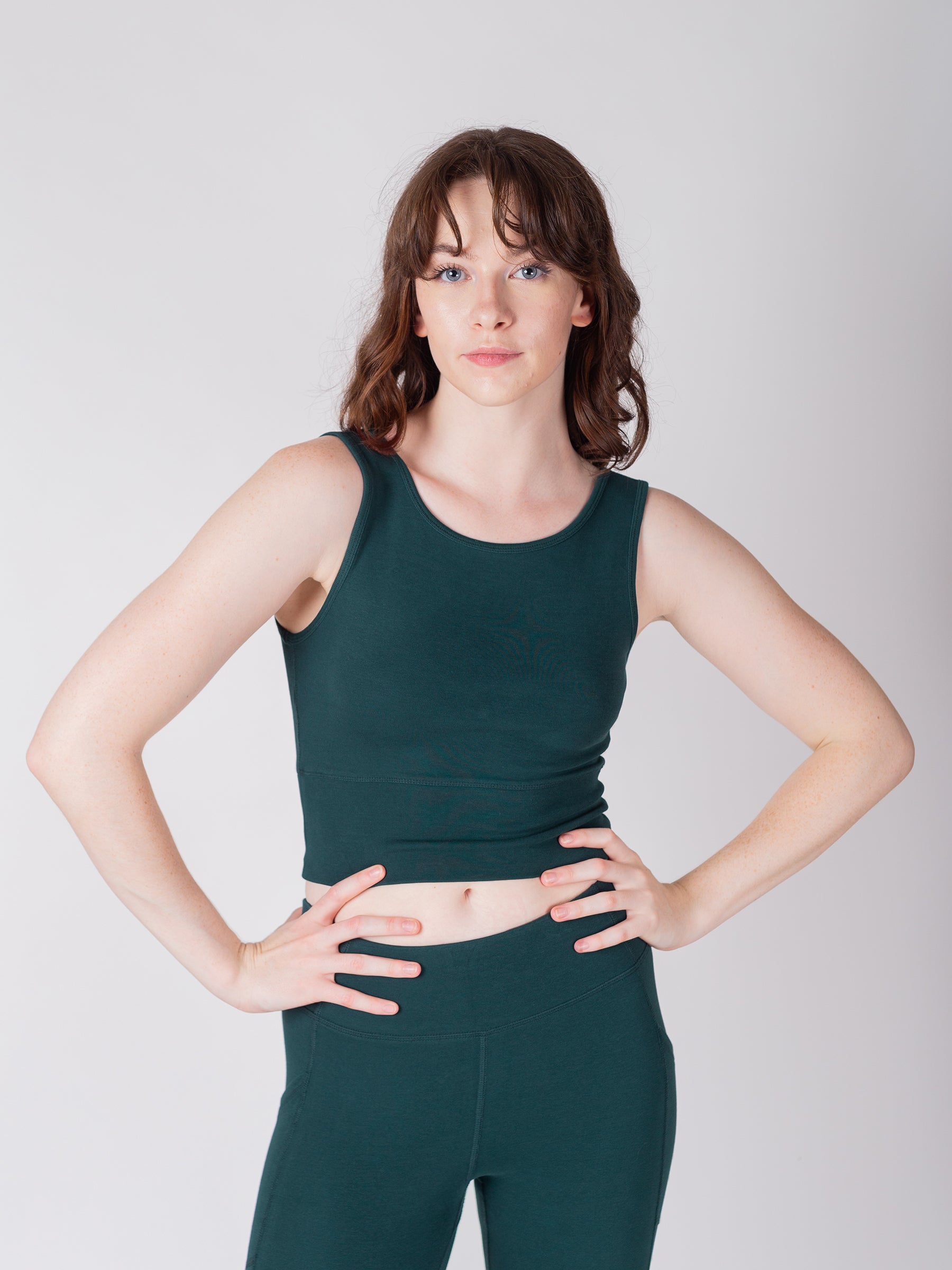 PlantTec™ Organic Reversible Tank | Monstera-Organic Activewear-Happy Earth