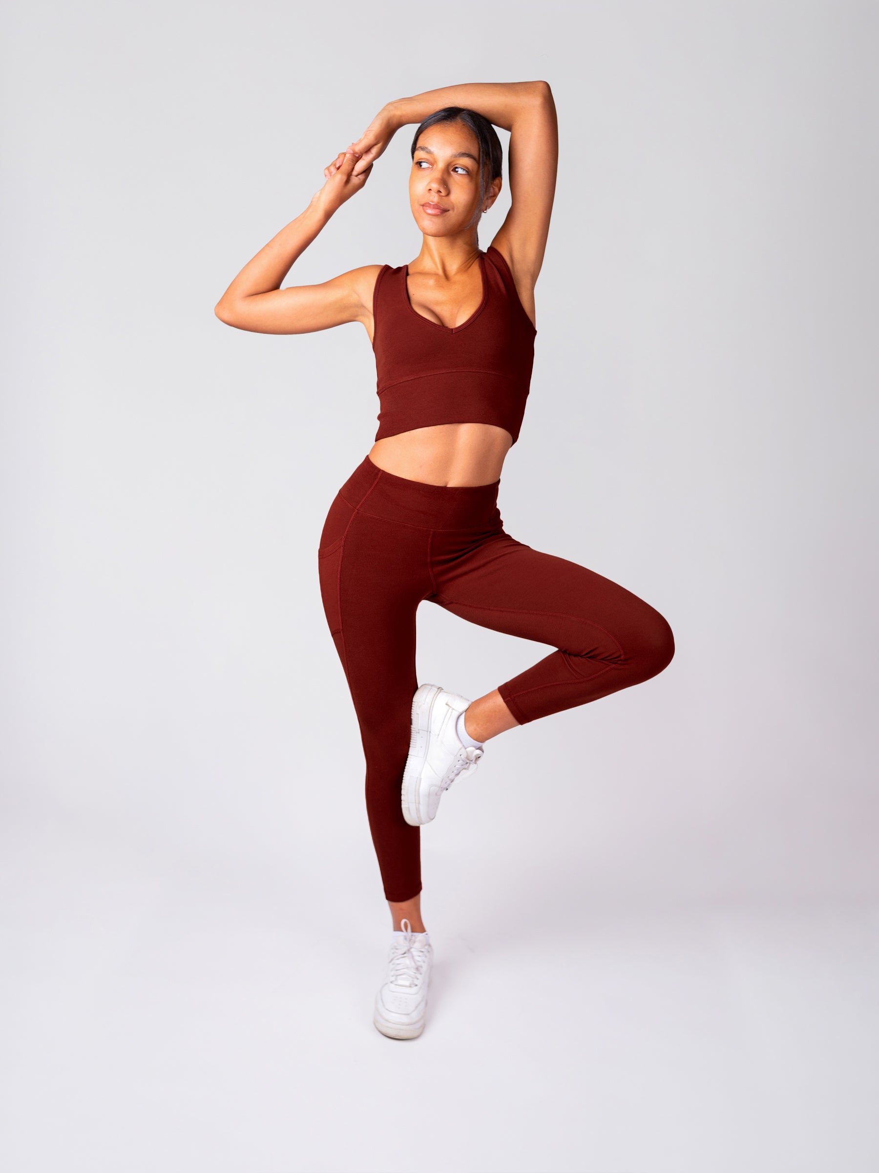 PlantTec™ Organic Reversible Tank | Redwood-Organic Activewear-Happy Earth
