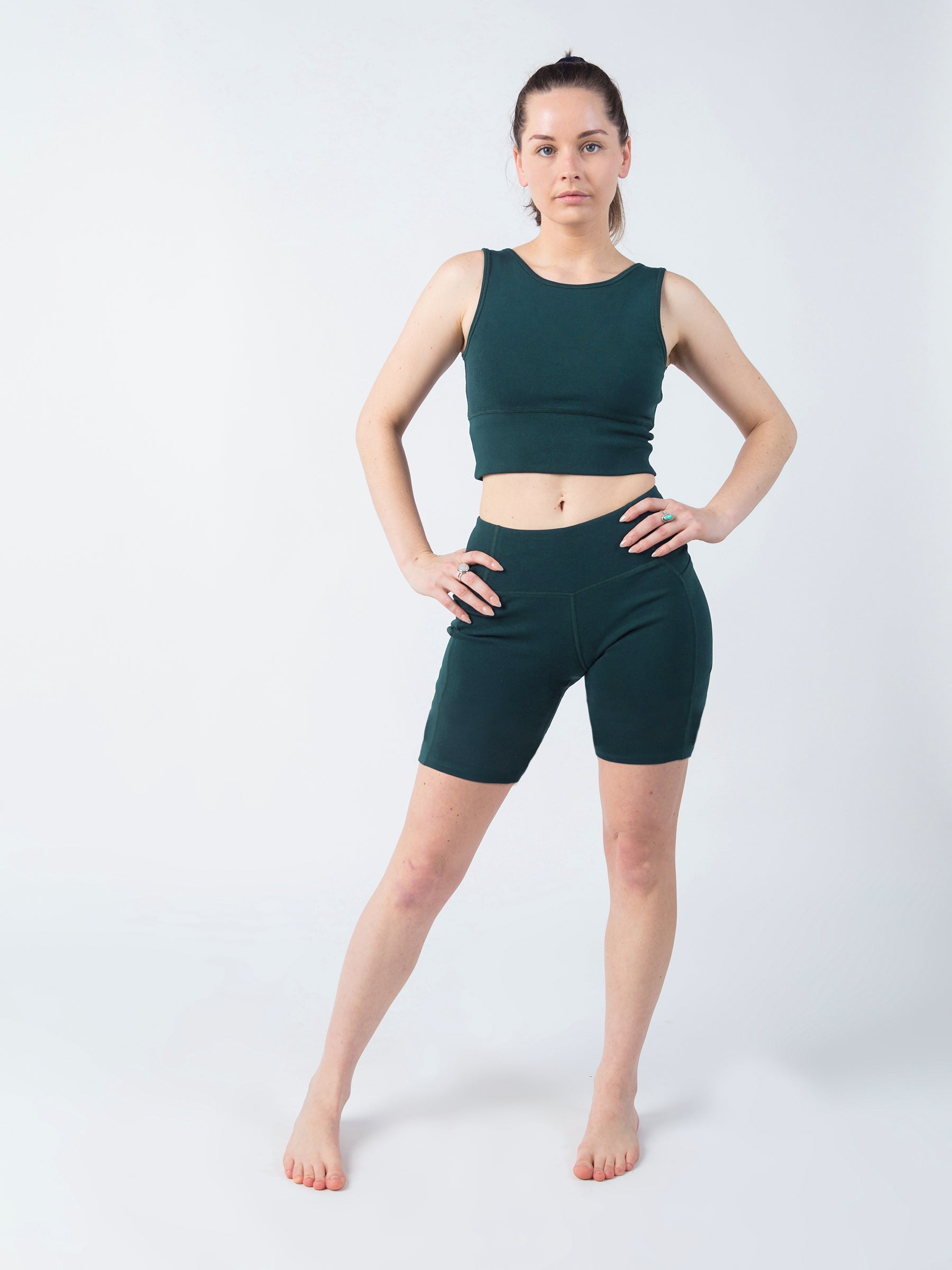 PlantTec™ Organic Shorts | Monstera-Organic Activewear-Happy Earth