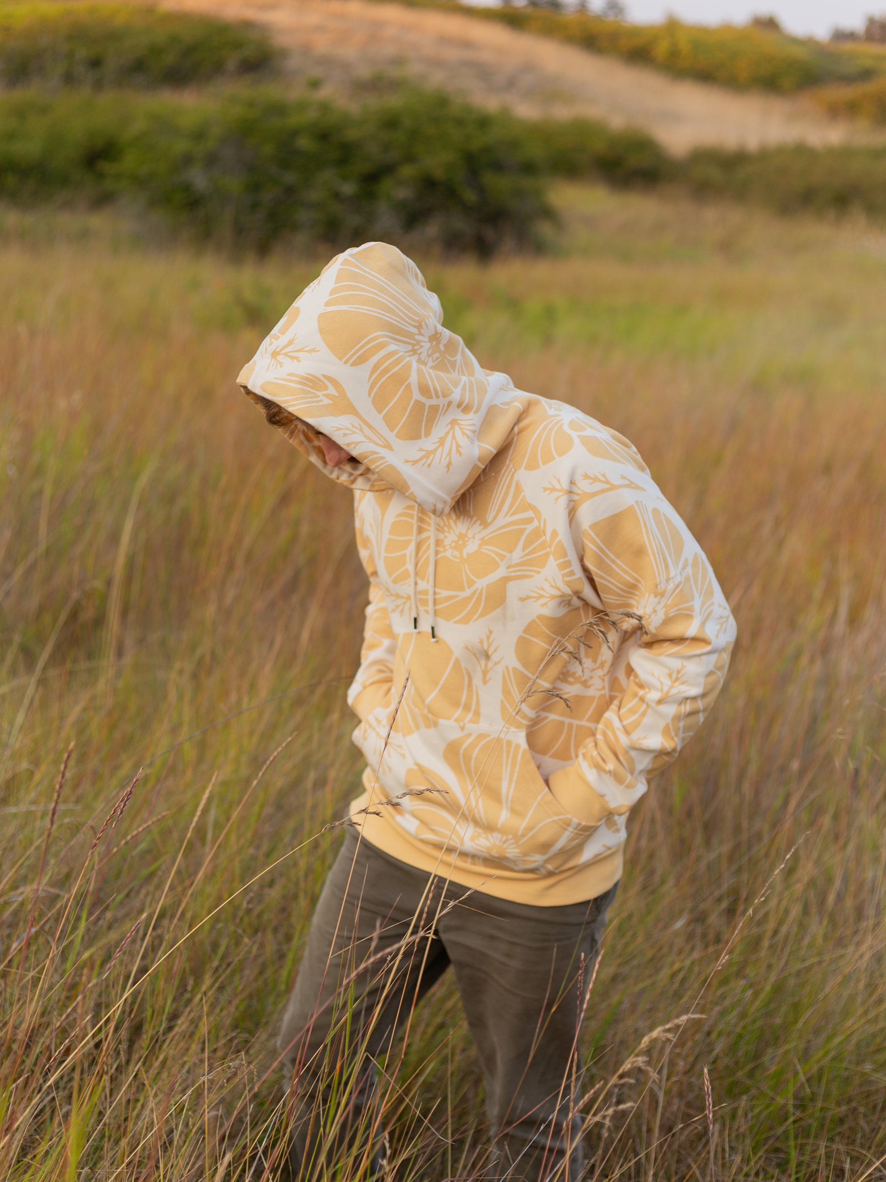Poppies Hoodie-Organic Hoodie-Happy Earth