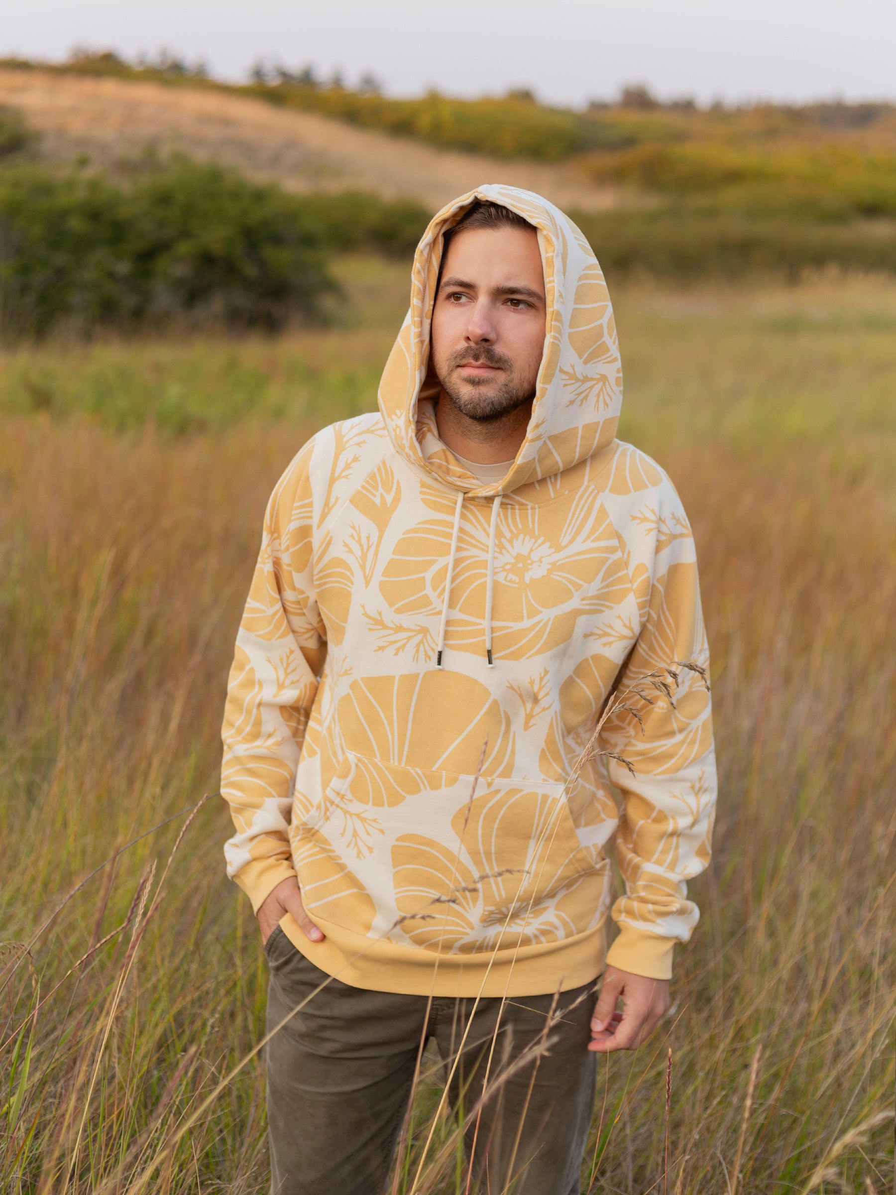 Poppies Hoodie-Organic Hoodie-Happy Earth
