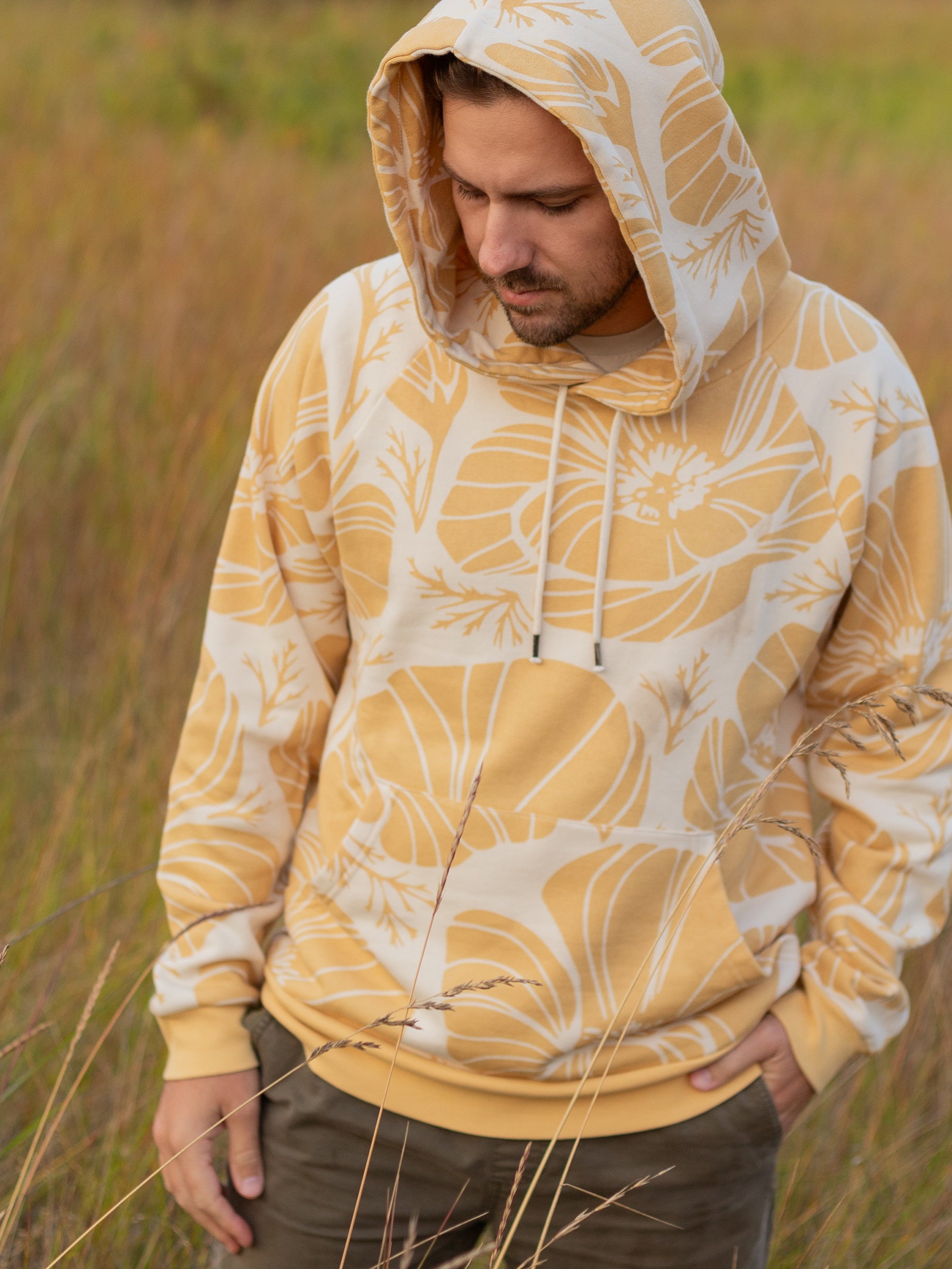 Poppies Hoodie-Organic Hoodie-Happy Earth