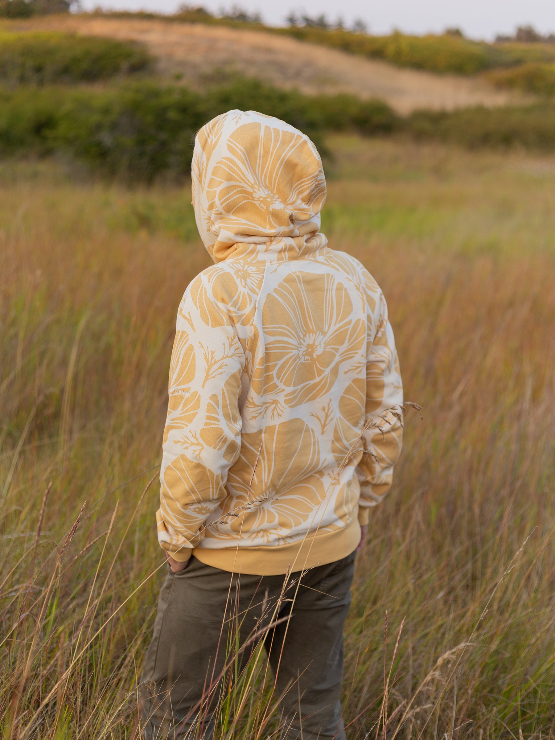 Poppies Hoodie-Organic Hoodie-Happy Earth