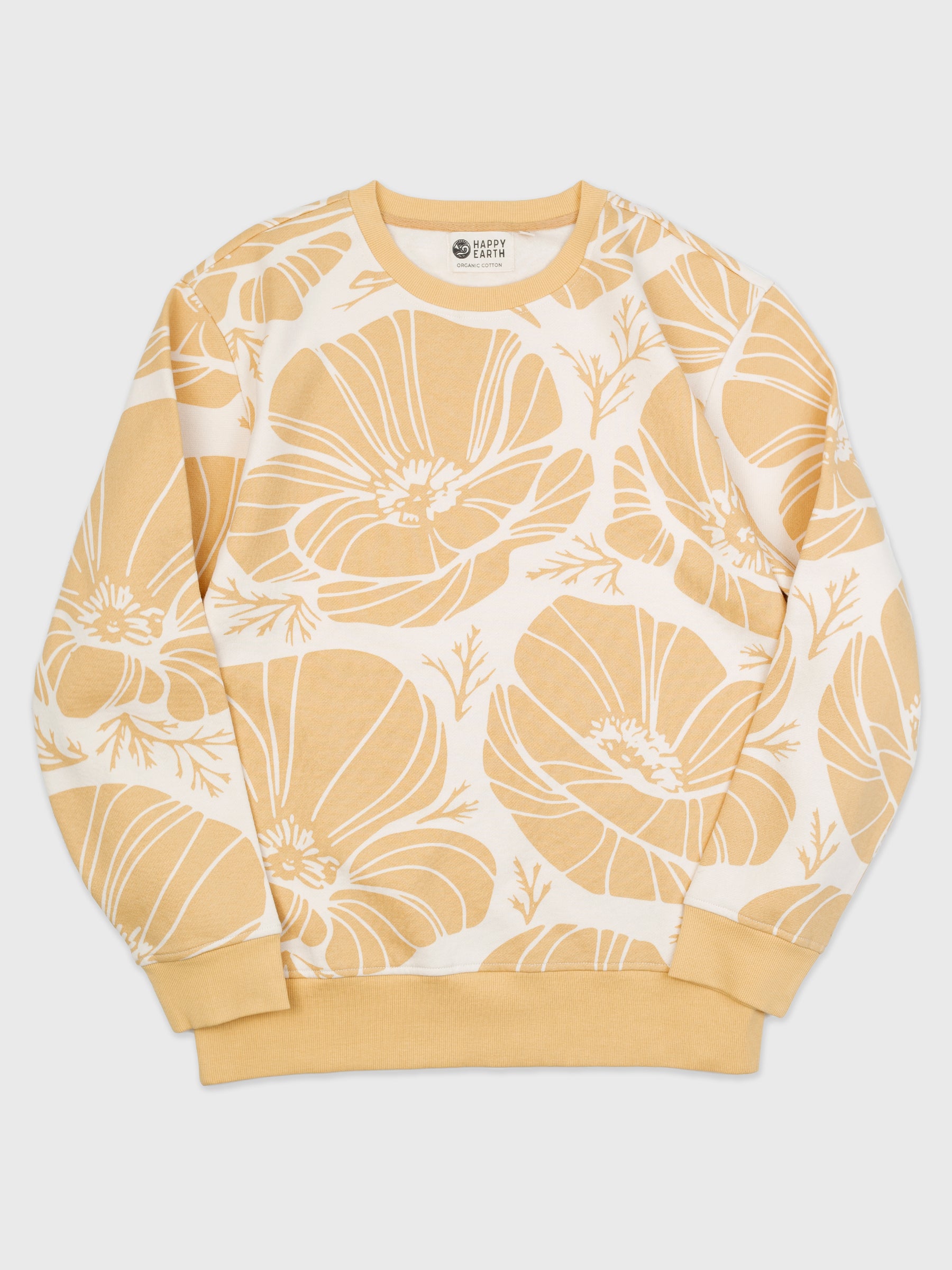 トップス POPPY DRAWING FLOWER PRINT SWEATSHIRT Minimalist Poppy Flower Line Art Sweatshirt, Botanical