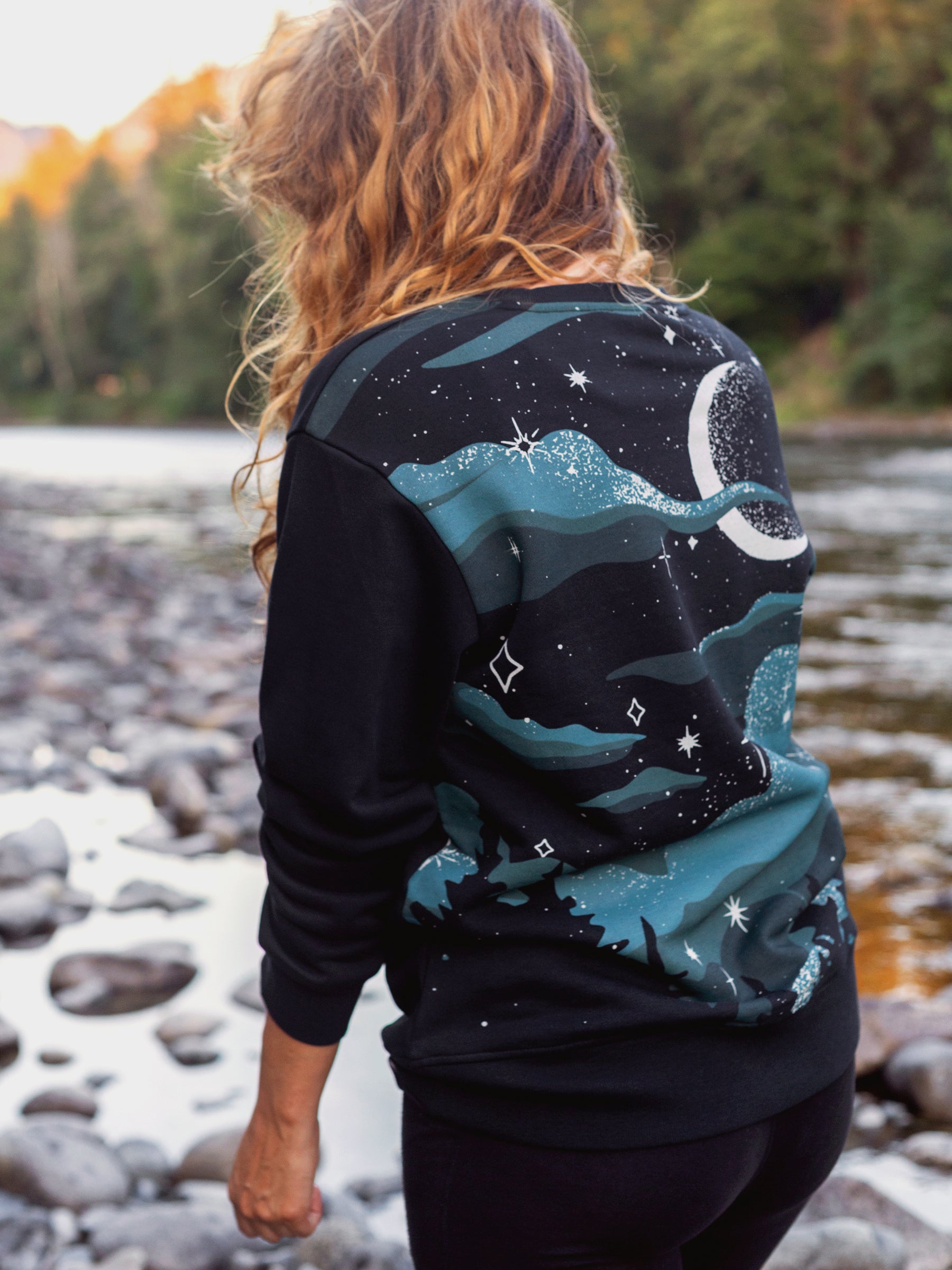 Nocturne Pullover, a Organic Sweatshirt by Happy Earth Apparel