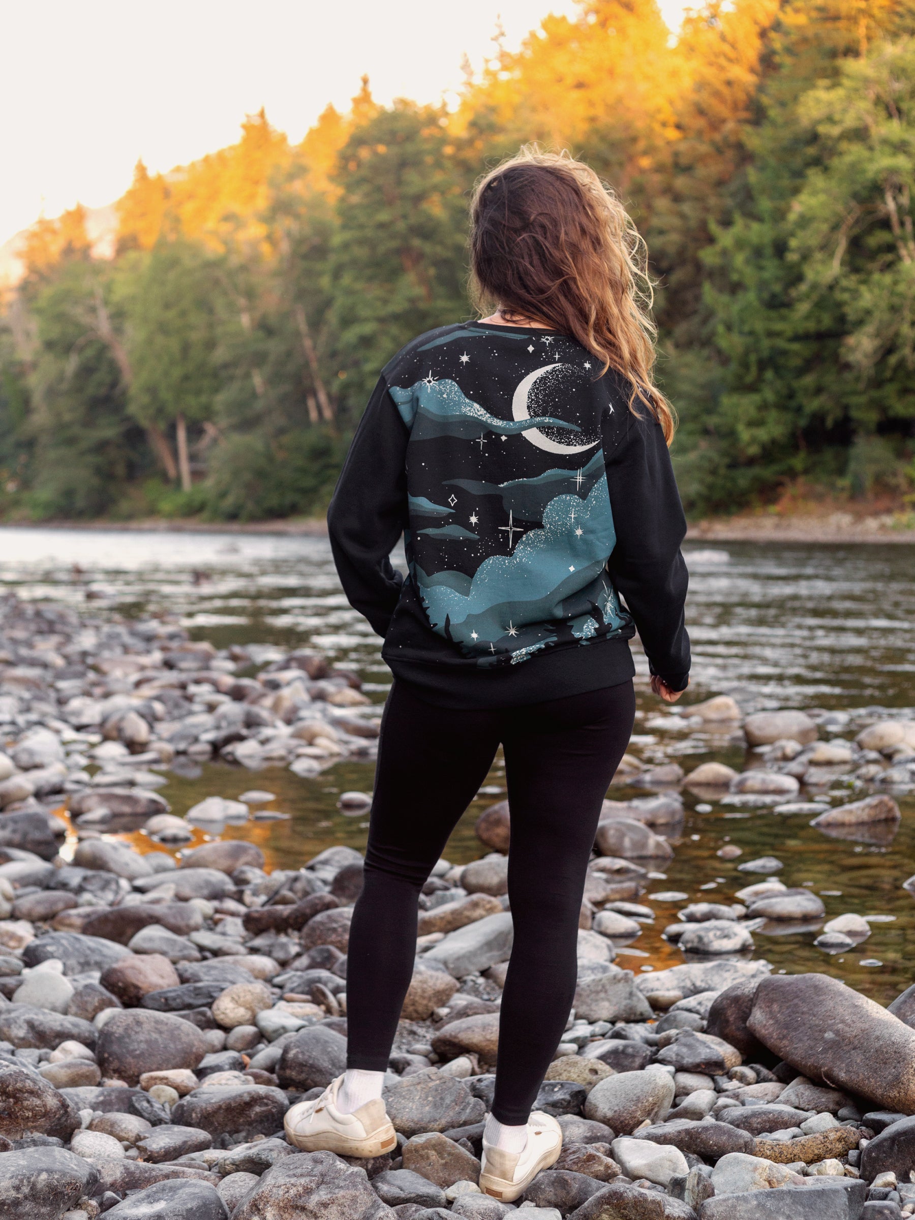 Nocturne Pullover, a Organic Sweatshirt by Happy Earth Apparel