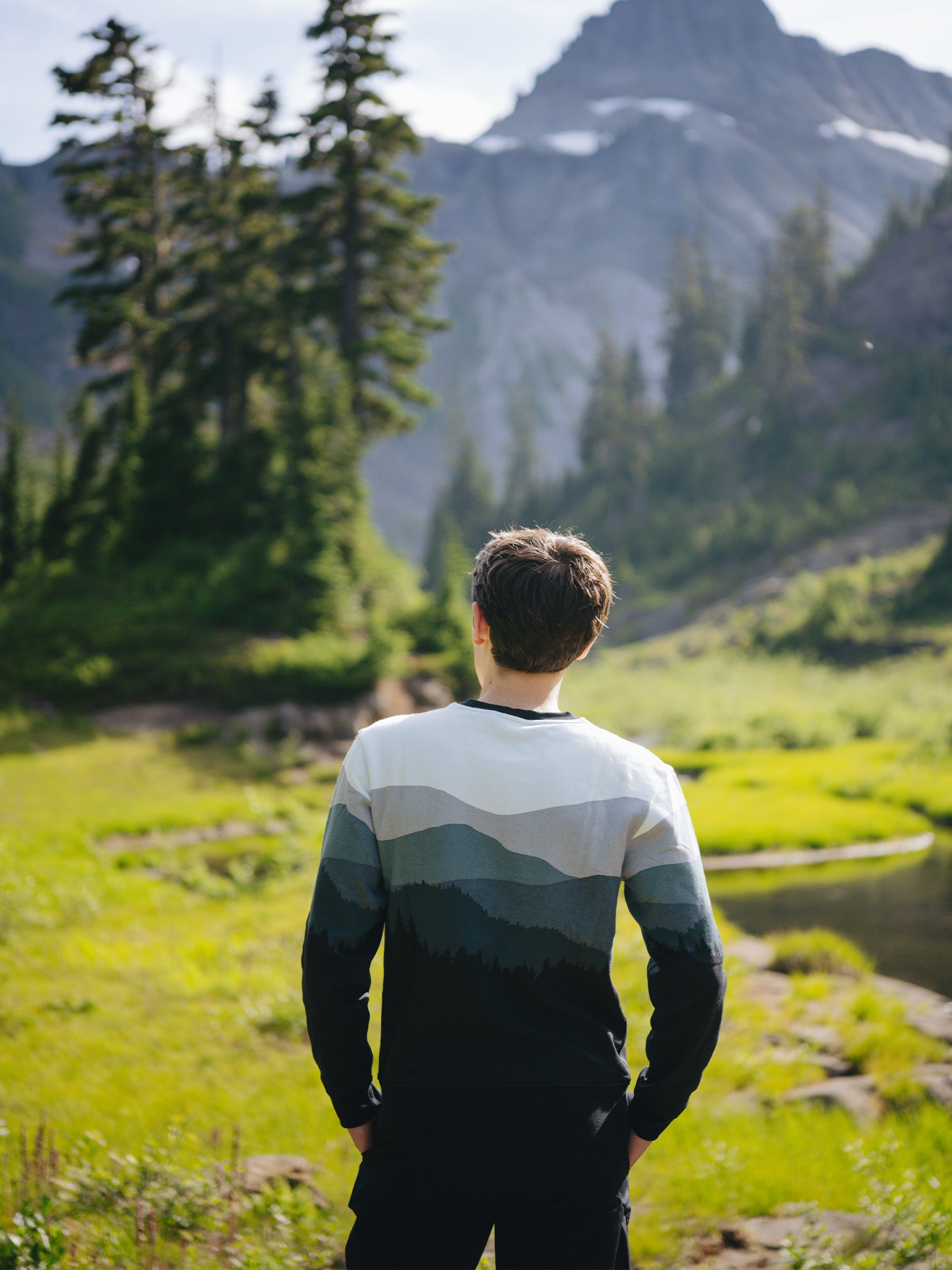 Smoky Mountains Pullover, a Organic Sweatshirt by Happy Earth Apparel