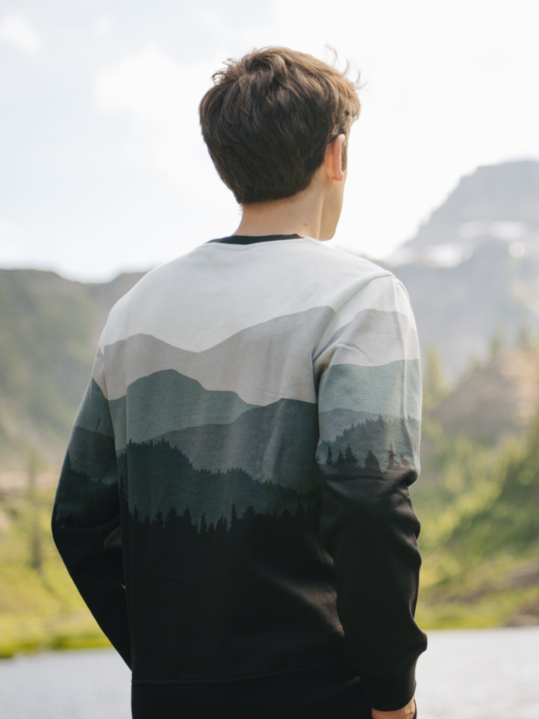 Smoky Mountains Pullover, a Organic Sweatshirt by Happy Earth Apparel