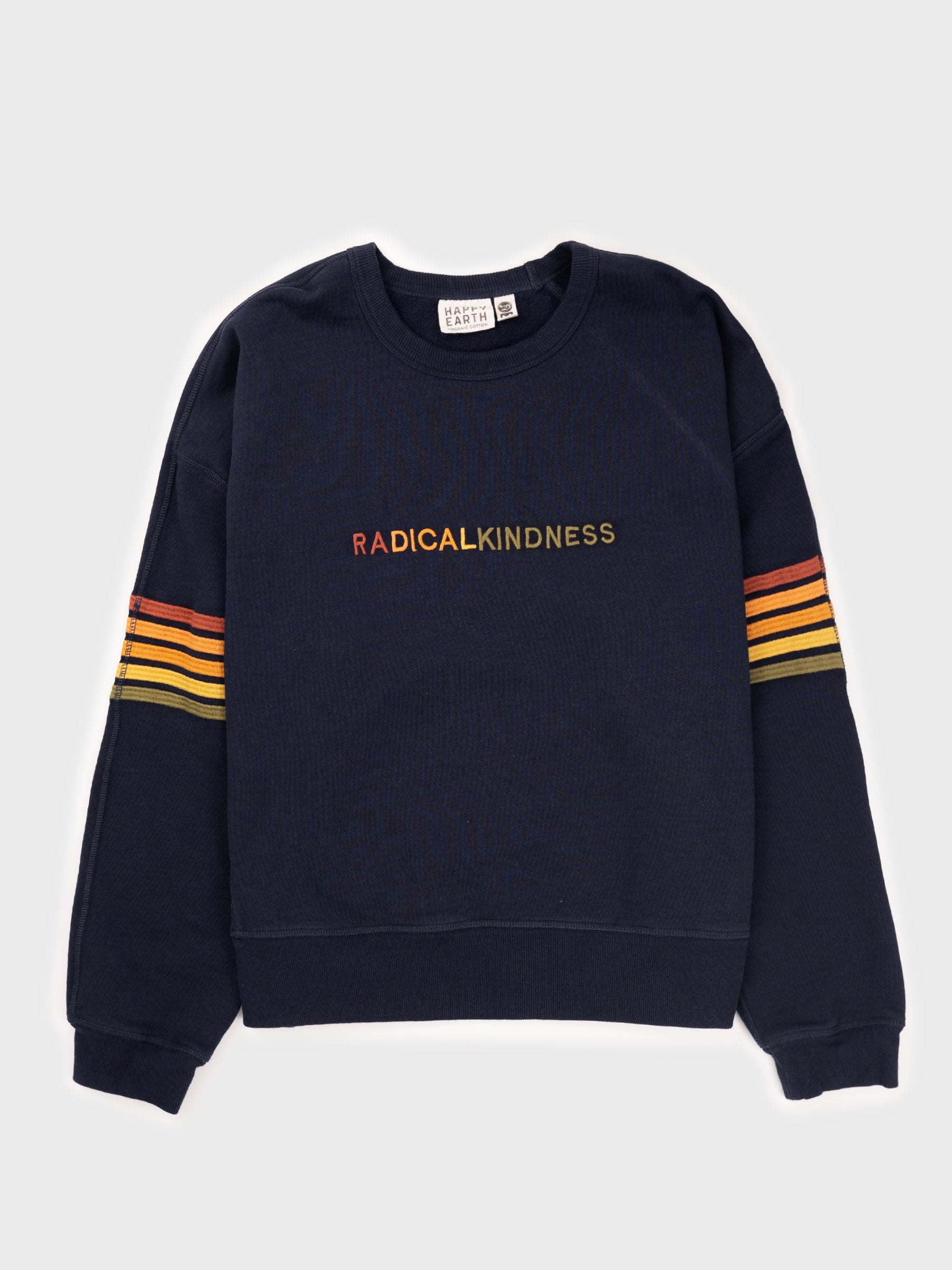 RADICAL KINDNESS Embroidered Organic Pullover
