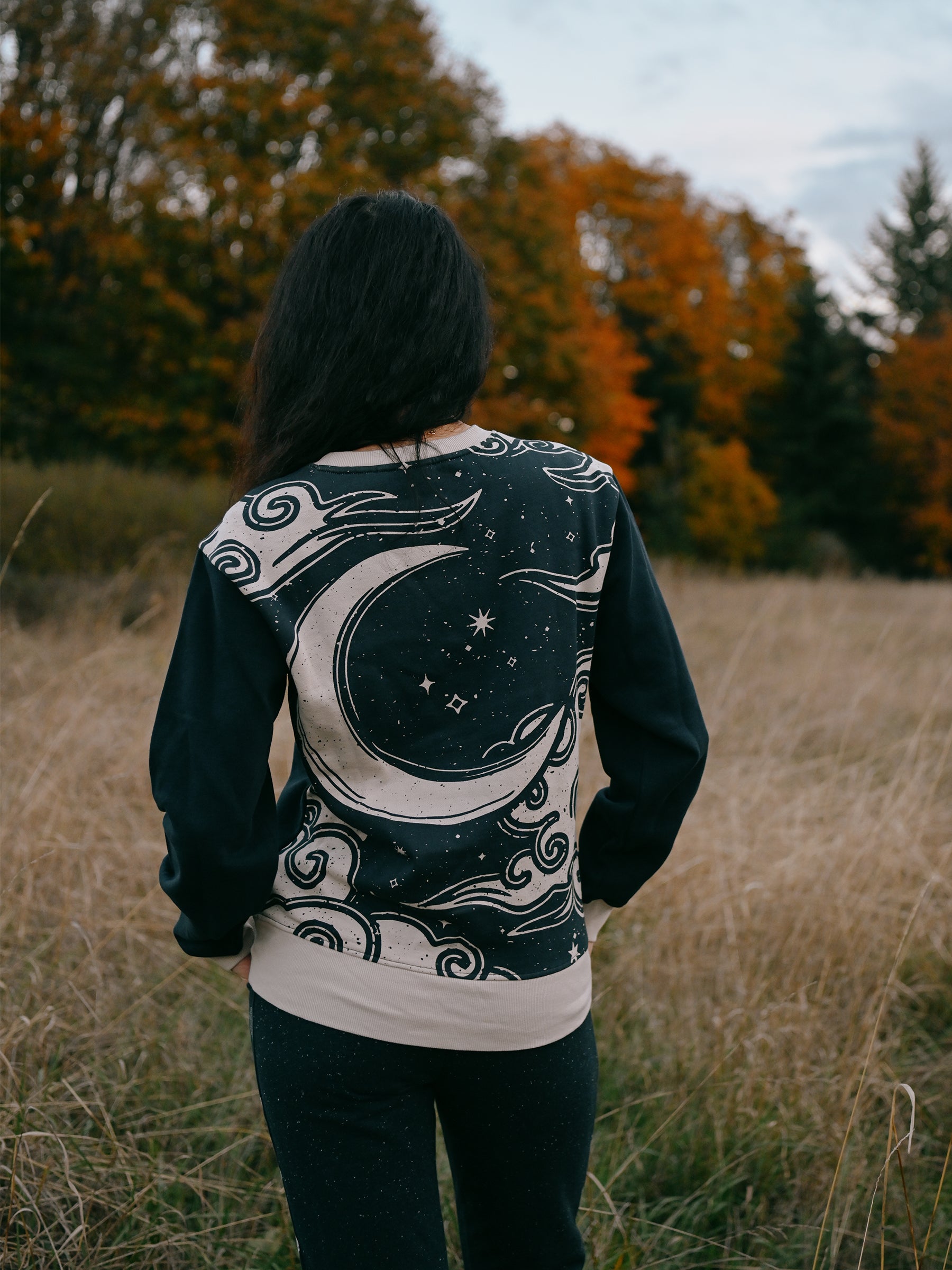 Reverie de Lune Pullover - Organic Cotton Fleece Sweatshirt