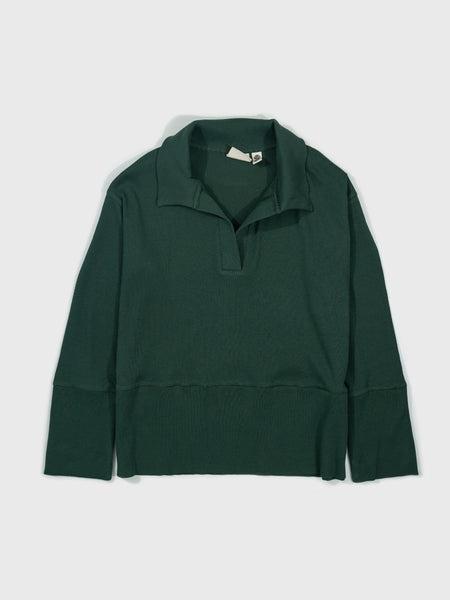 Revive™ Organic Cotton Polo Sweater | Juniper