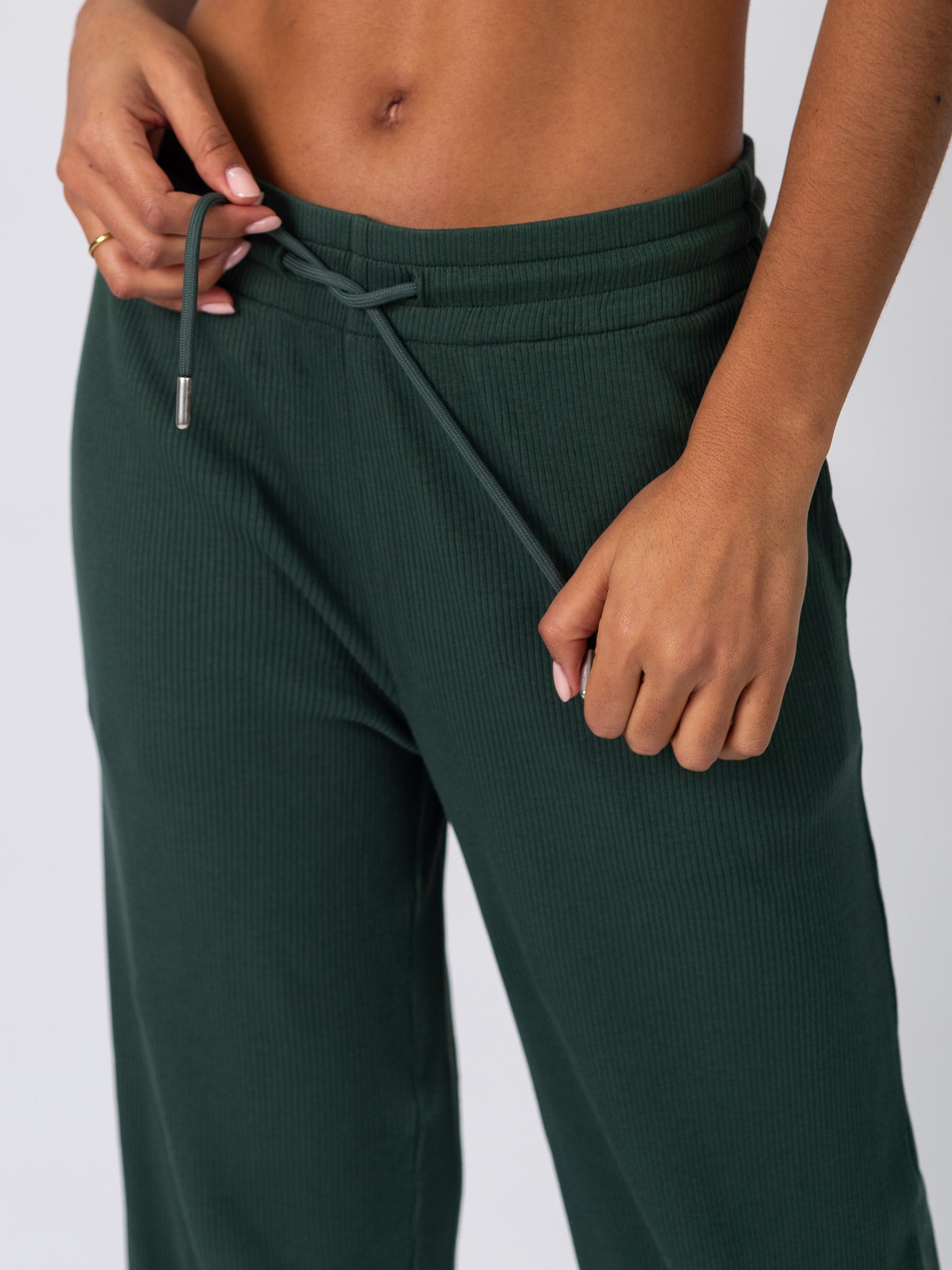 Revive™ Organic Cotton Wide-leg Pants | Juniper-Organic Low Impact Activewear-Happy Earth